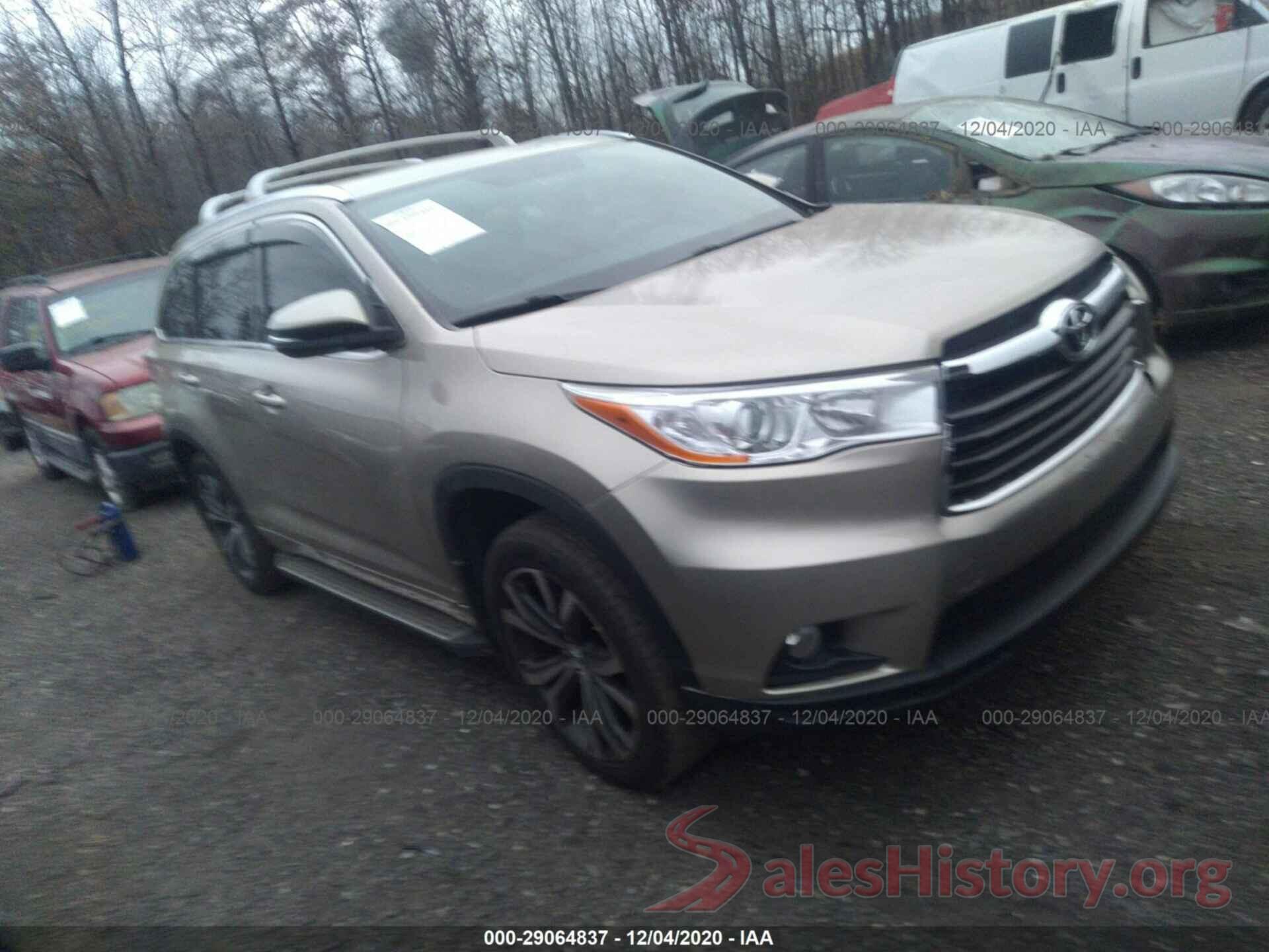 5TDKKRFH7GS126271 2016 TOYOTA HIGHLANDER