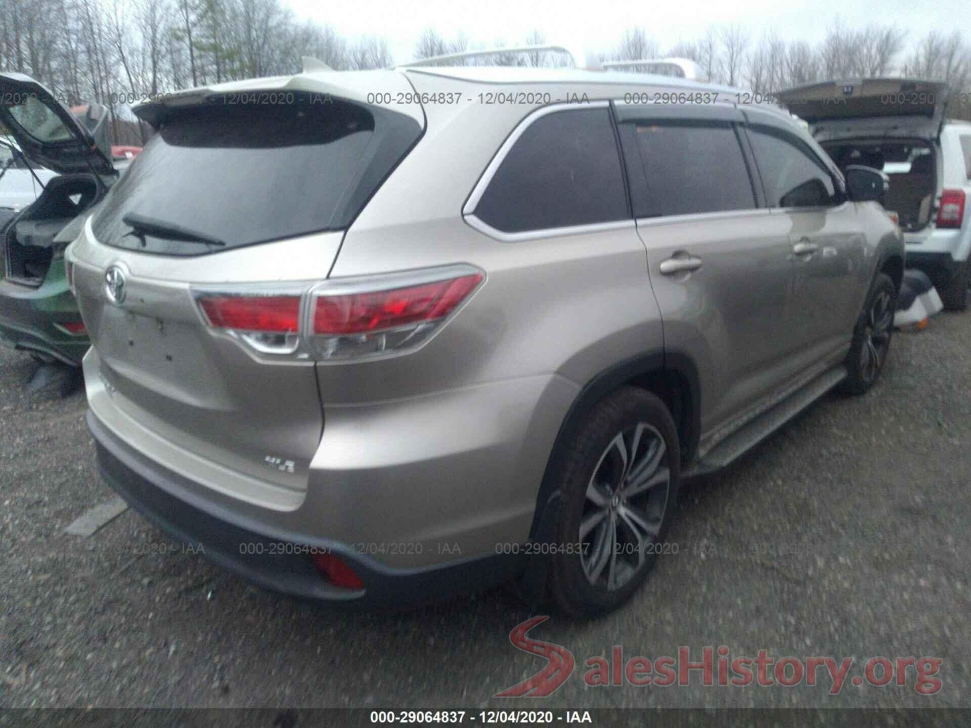 5TDKKRFH7GS126271 2016 TOYOTA HIGHLANDER