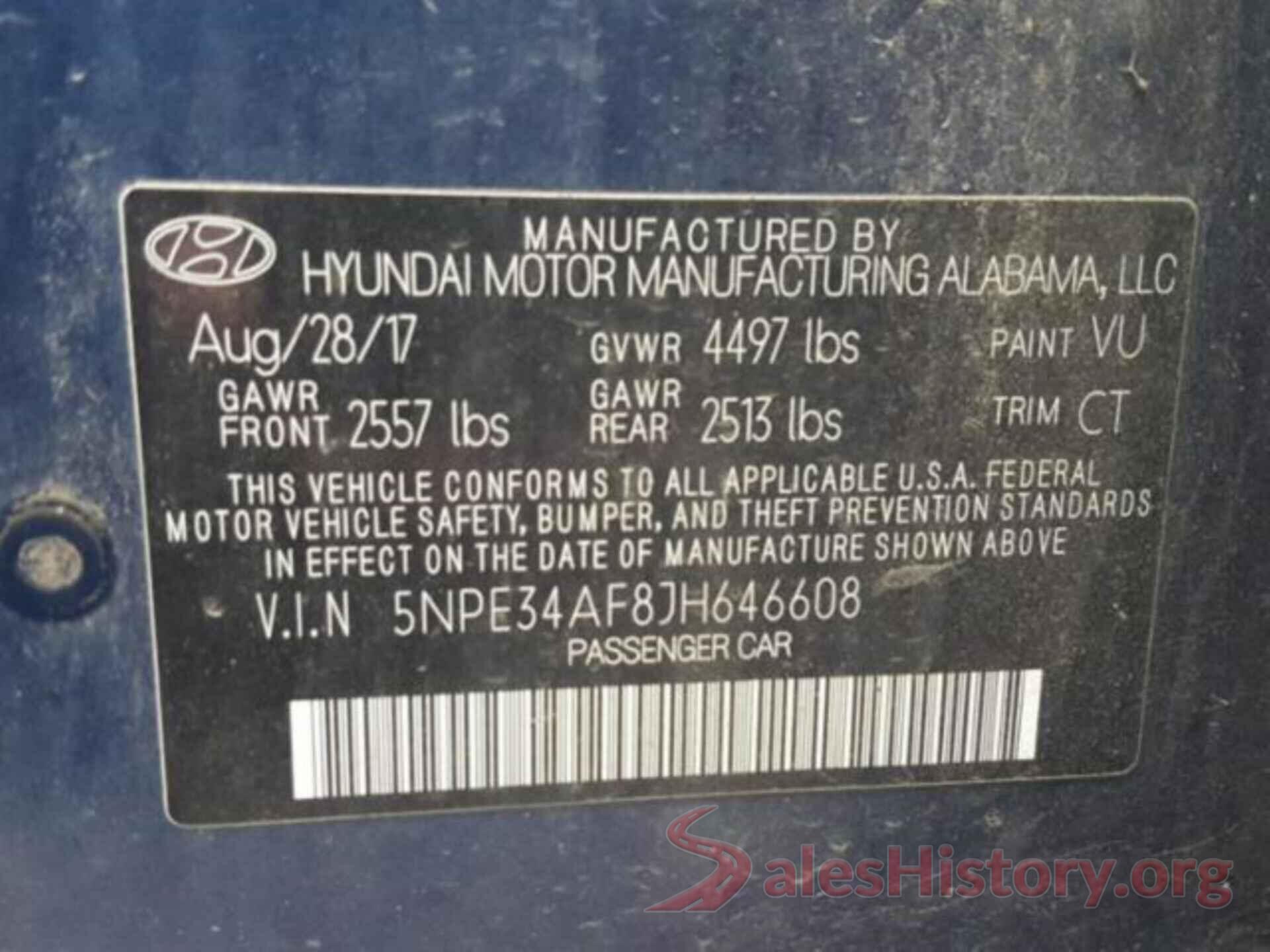 5NPE34AF8JH646608 2018 HYUNDAI SONATA