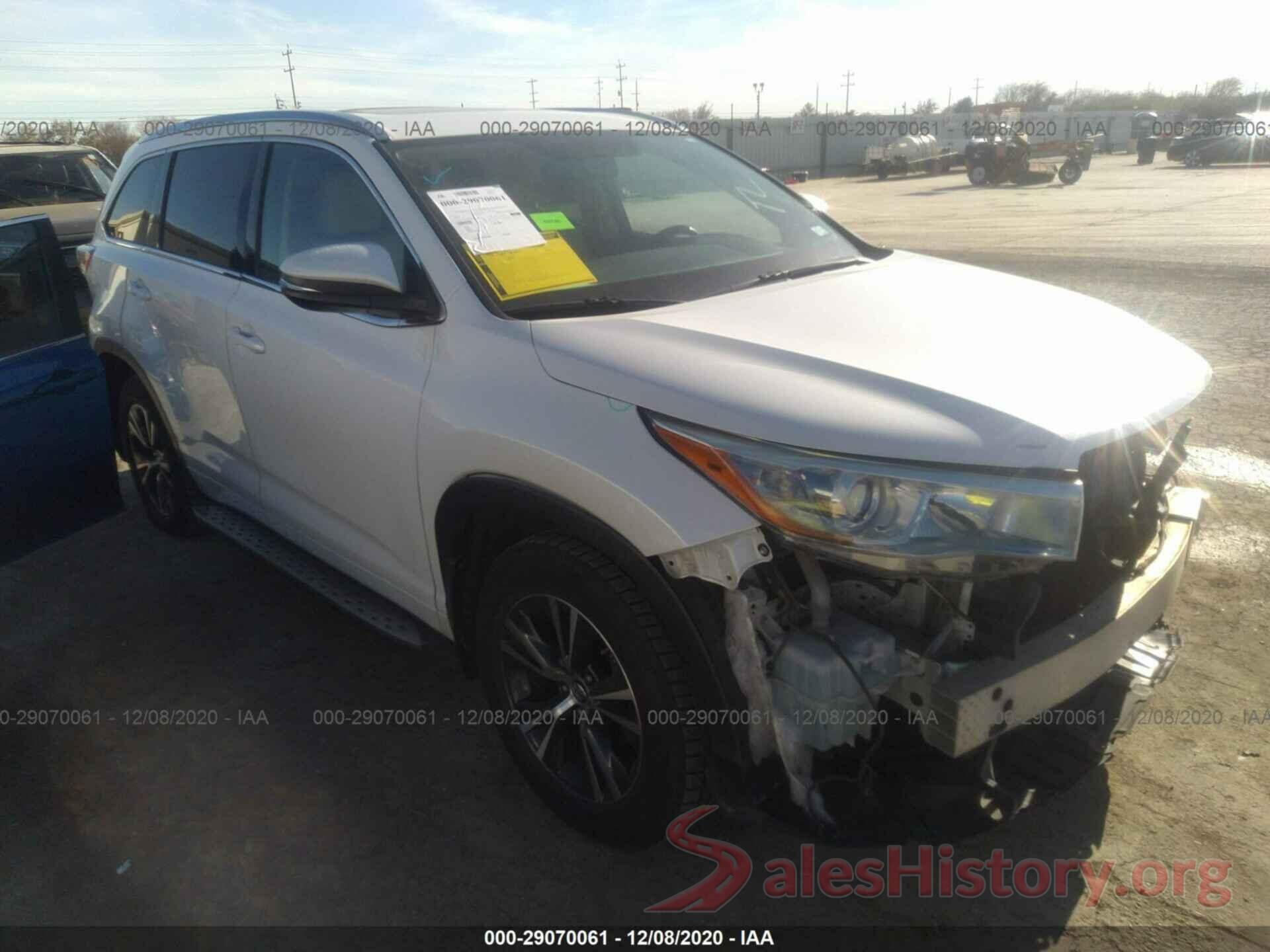 5TDKKRFH5GS152416 2016 TOYOTA HIGHLANDER