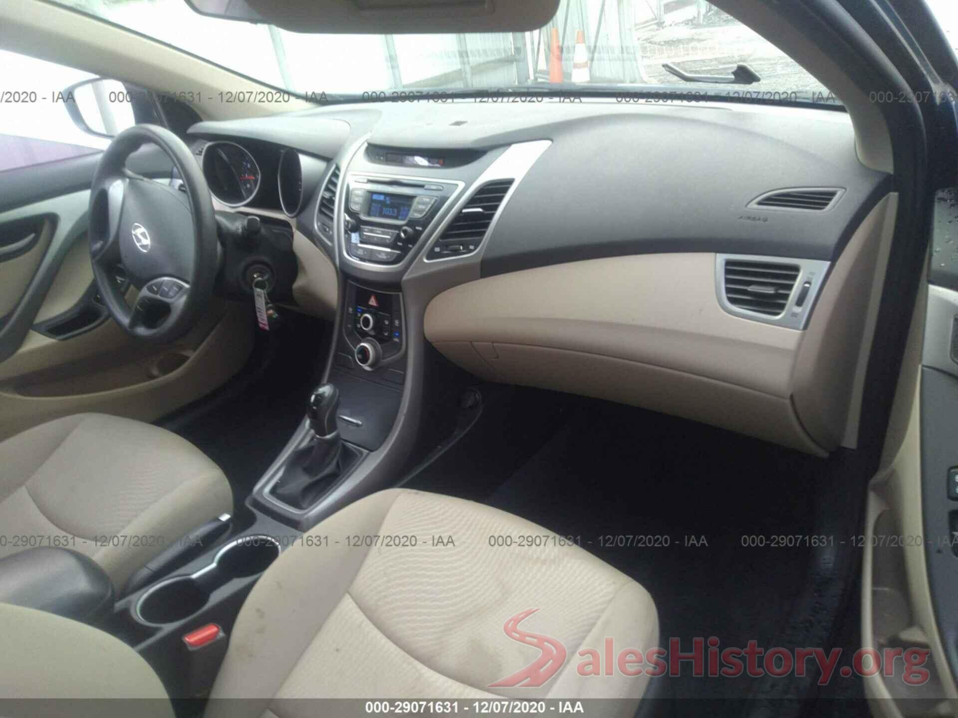 KMHDH4AE2GU570401 2016 HYUNDAI ELANTRA