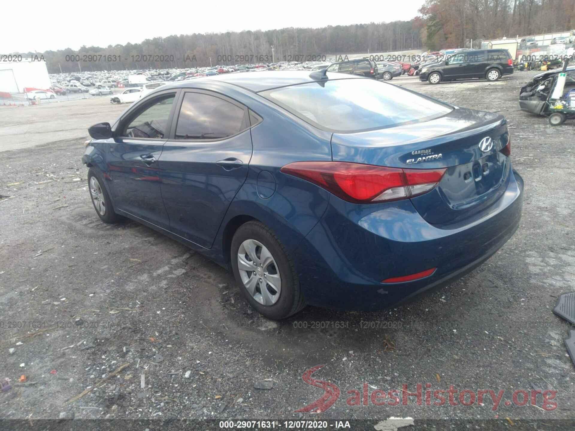 KMHDH4AE2GU570401 2016 HYUNDAI ELANTRA