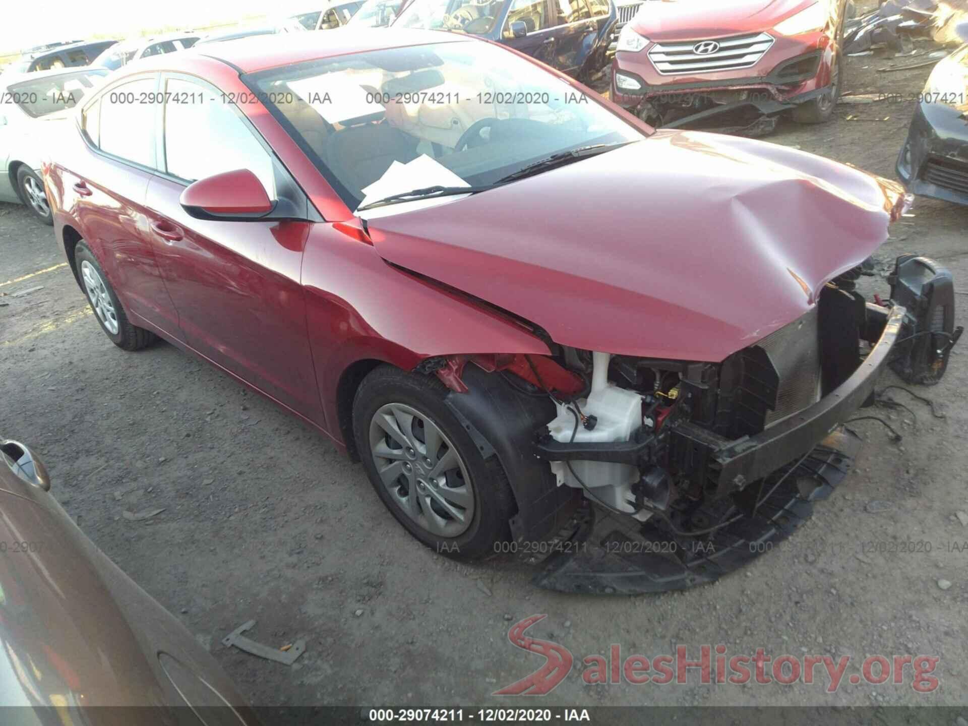 KMHD74LF9HU329347 2017 HYUNDAI ELANTRA