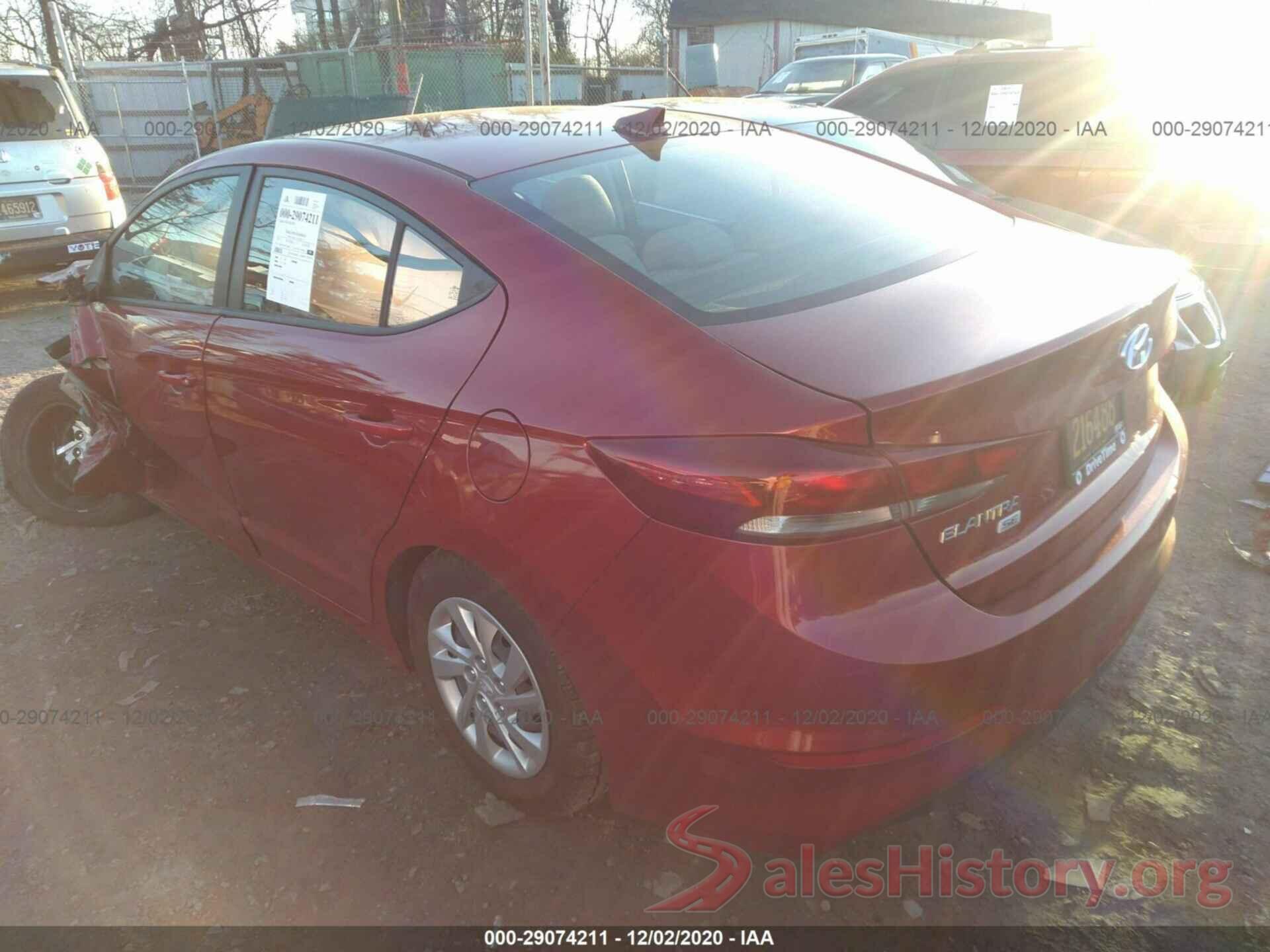 KMHD74LF9HU329347 2017 HYUNDAI ELANTRA