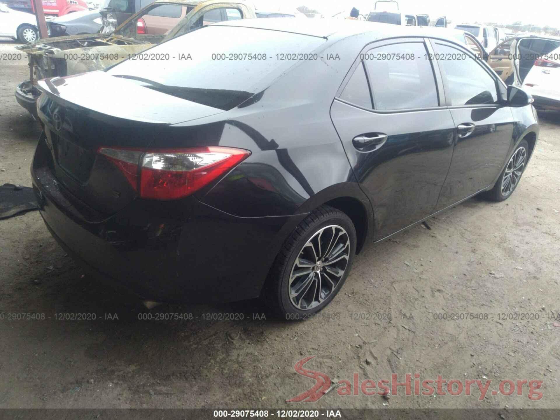 5YFBURHE2GP502705 2016 TOYOTA COROLLA