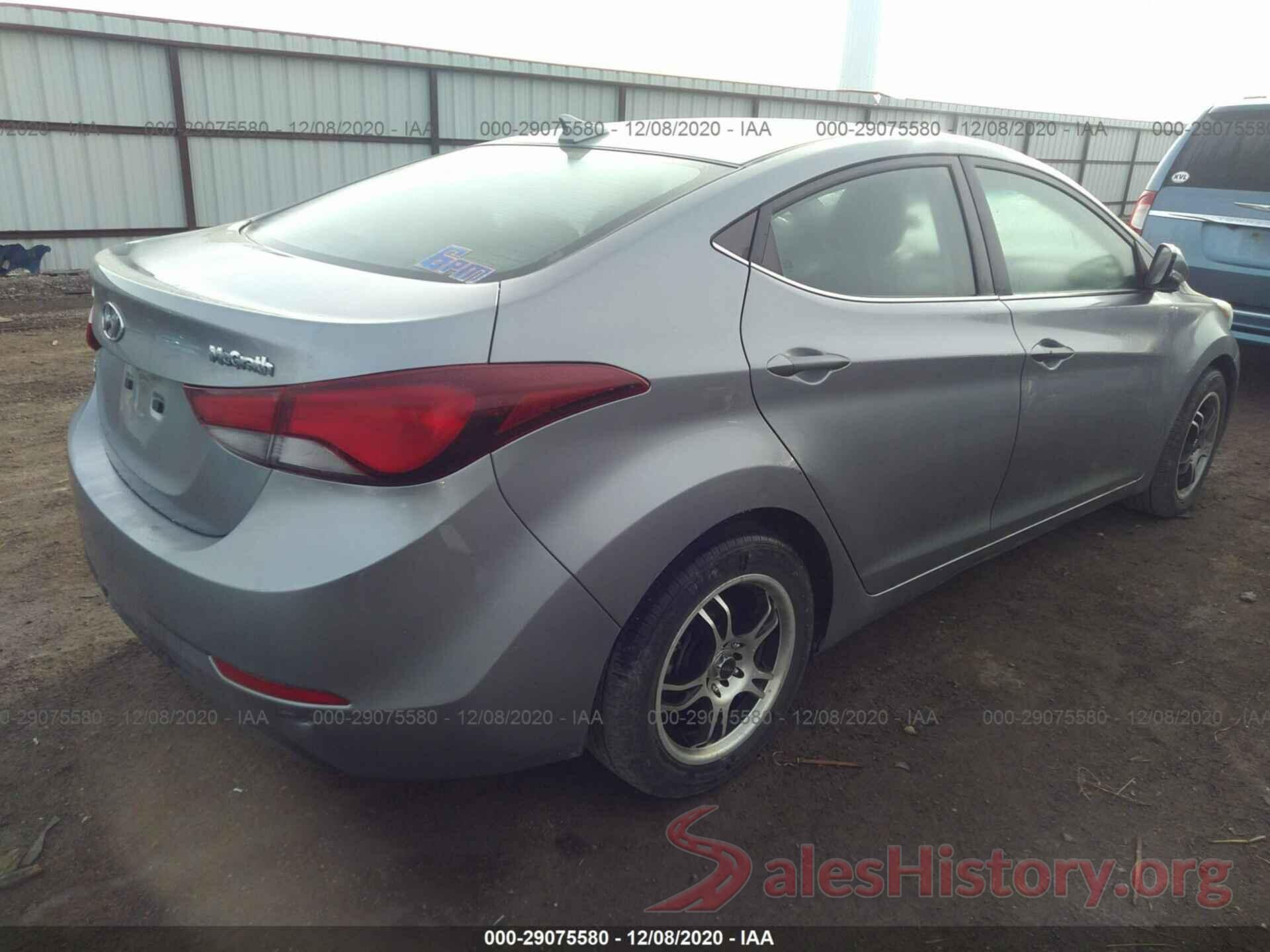 5NPDH4AE3GH765714 2016 HYUNDAI ELANTRA