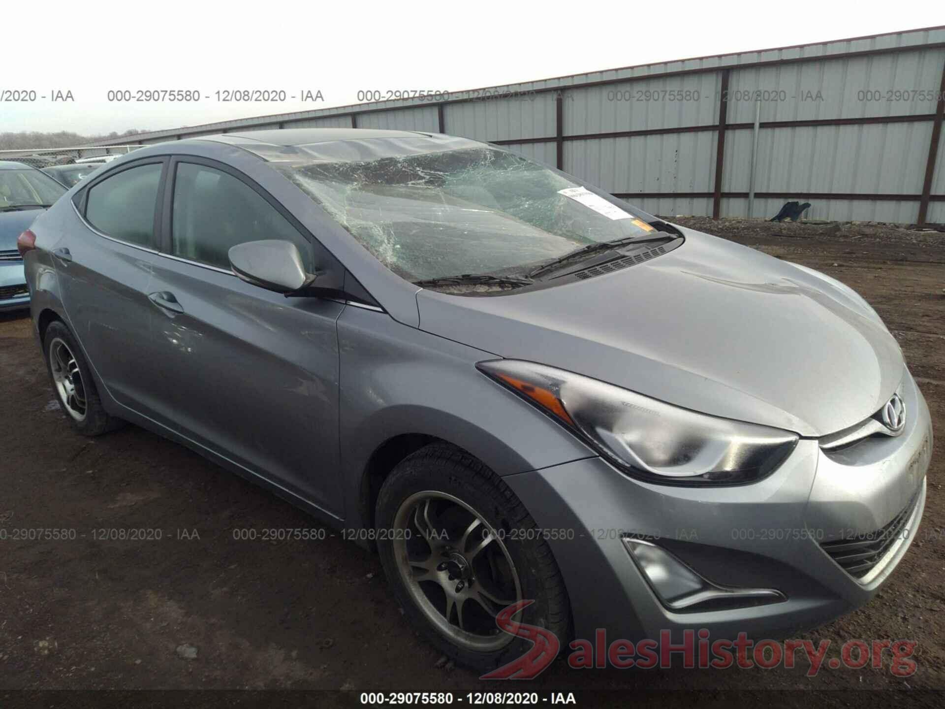 5NPDH4AE3GH765714 2016 HYUNDAI ELANTRA