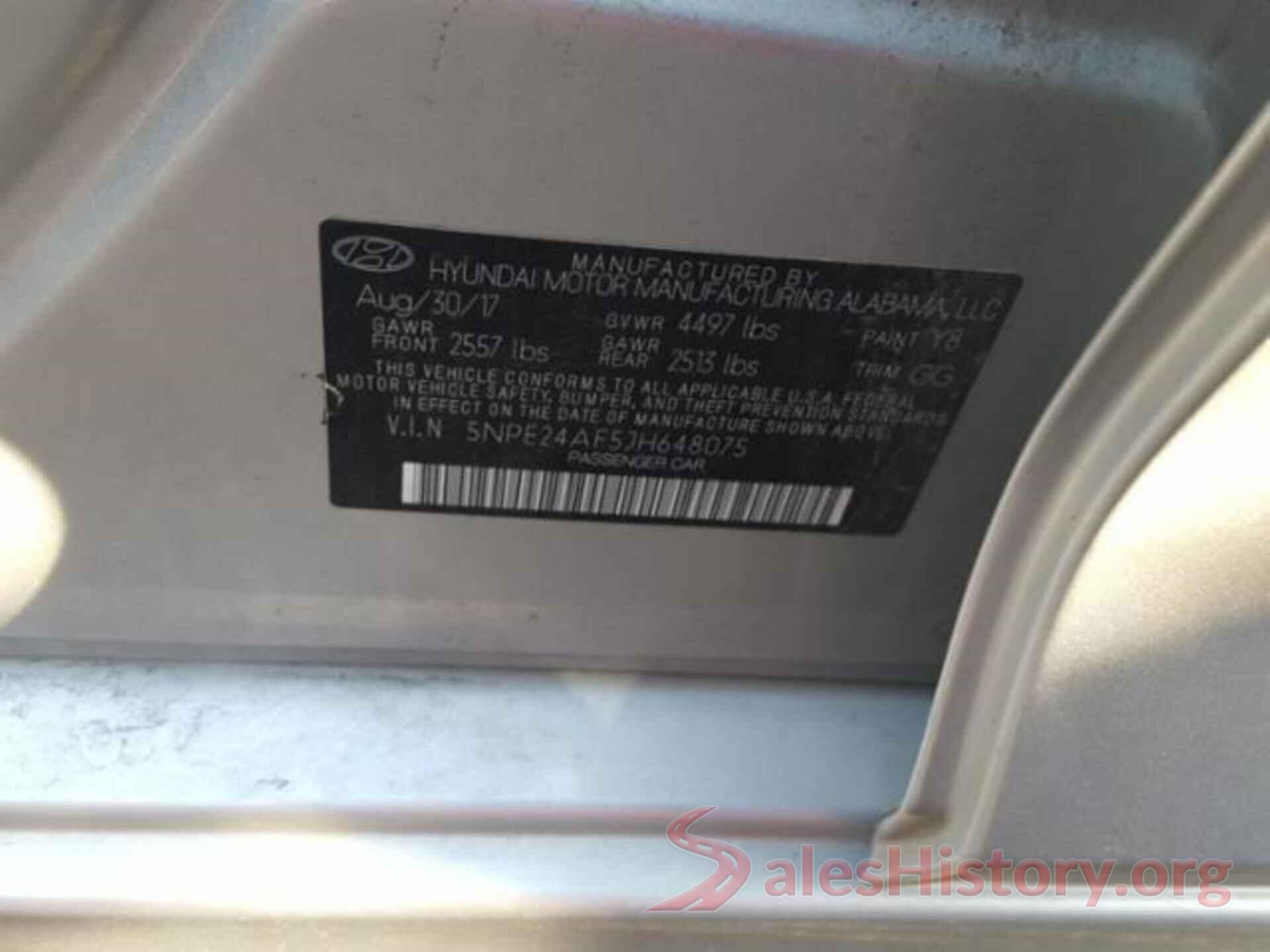 5NPE24AF5JH648075 2018 HYUNDAI SONATA