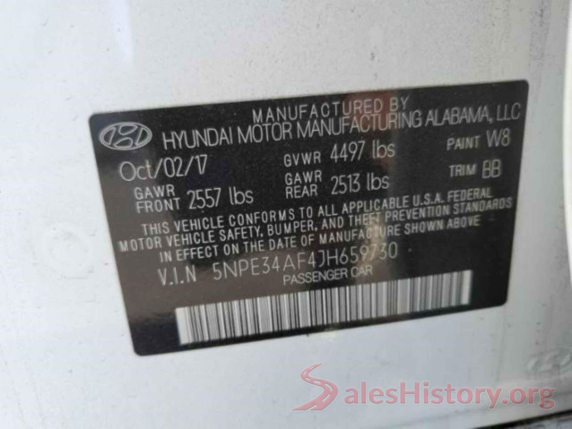 5NPE34AF4JH659730 2018 HYUNDAI SONATA