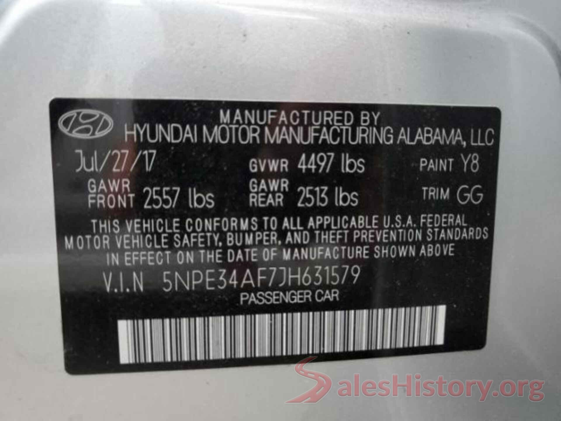 5NPE34AF7JH631579 2018 HYUNDAI SONATA