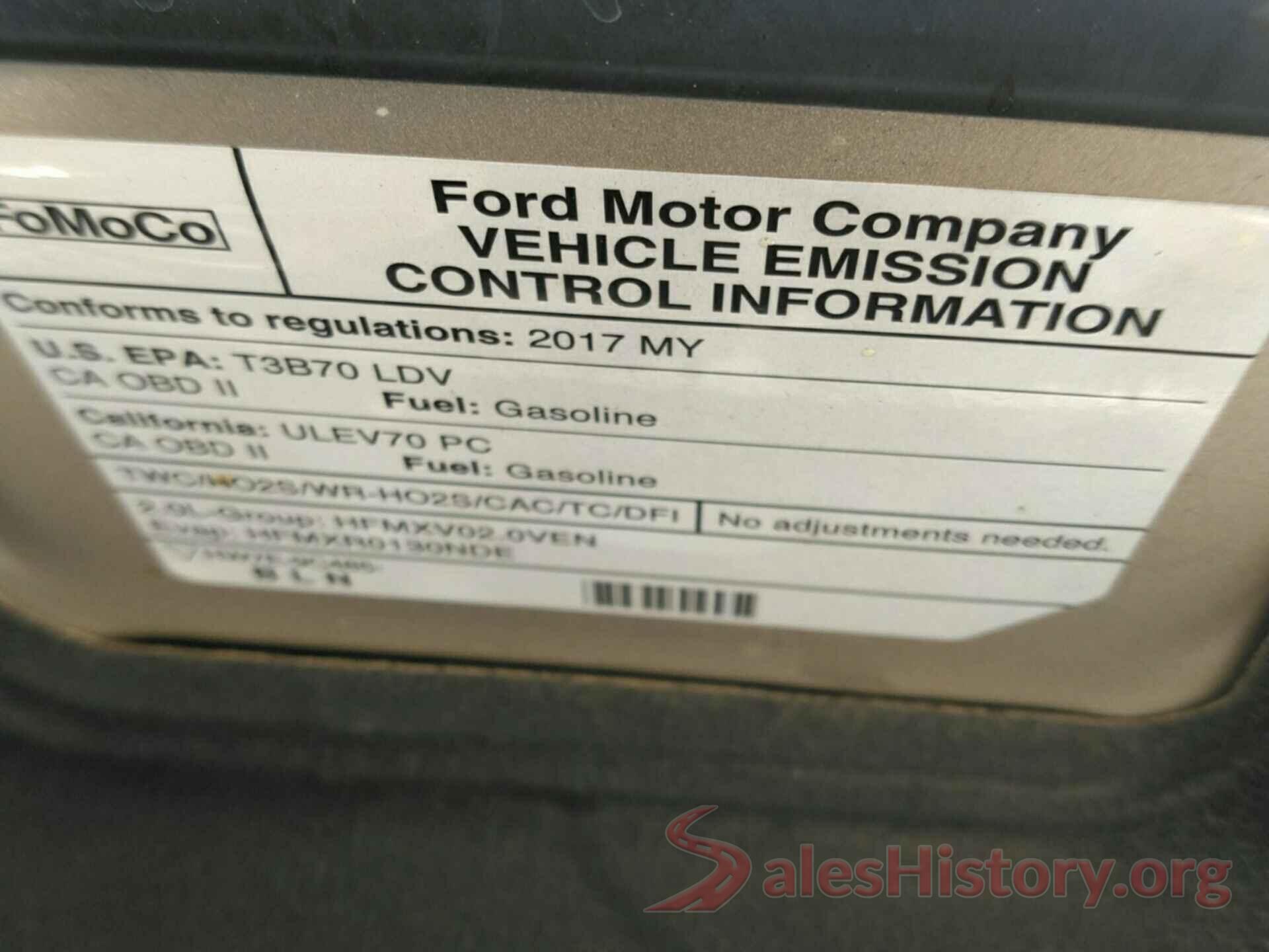 3FA6P0T94HR319662 2017 FORD FUSION