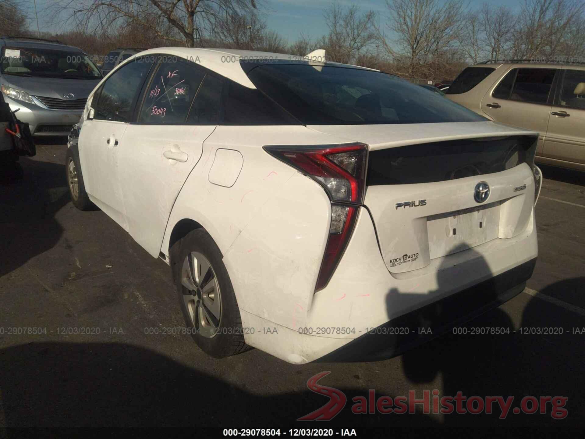 JTDKARFU7H3040056 2017 TOYOTA PRIUS