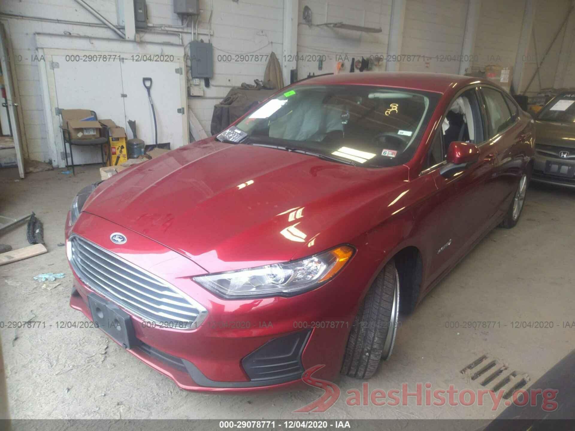 3FA6P0LU6KR221356 2019 FORD FUSION HYBRID