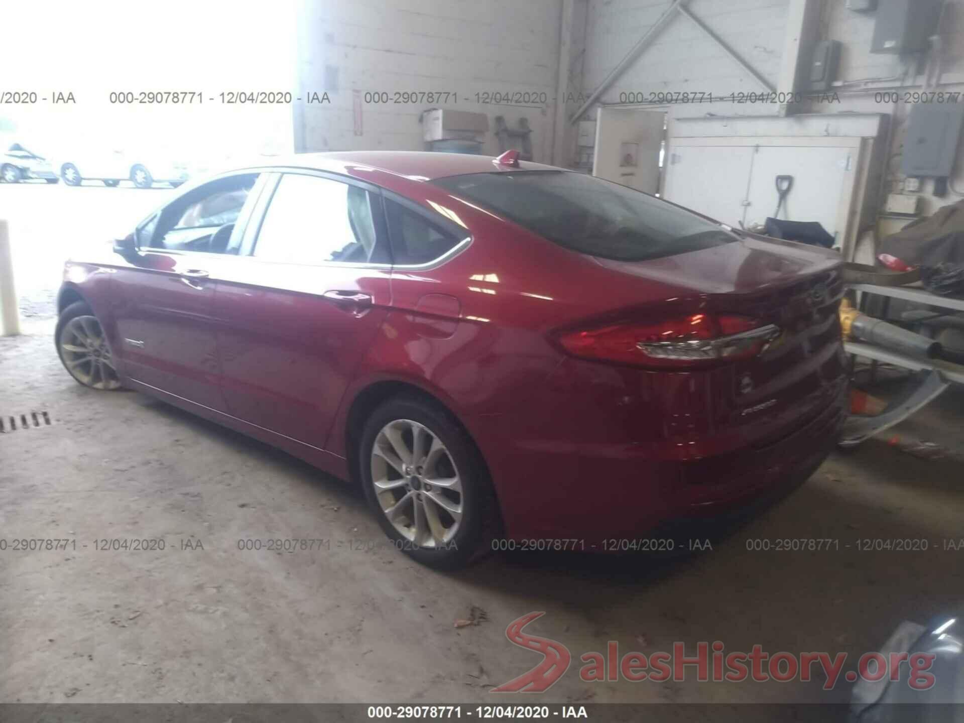 3FA6P0LU6KR221356 2019 FORD FUSION HYBRID