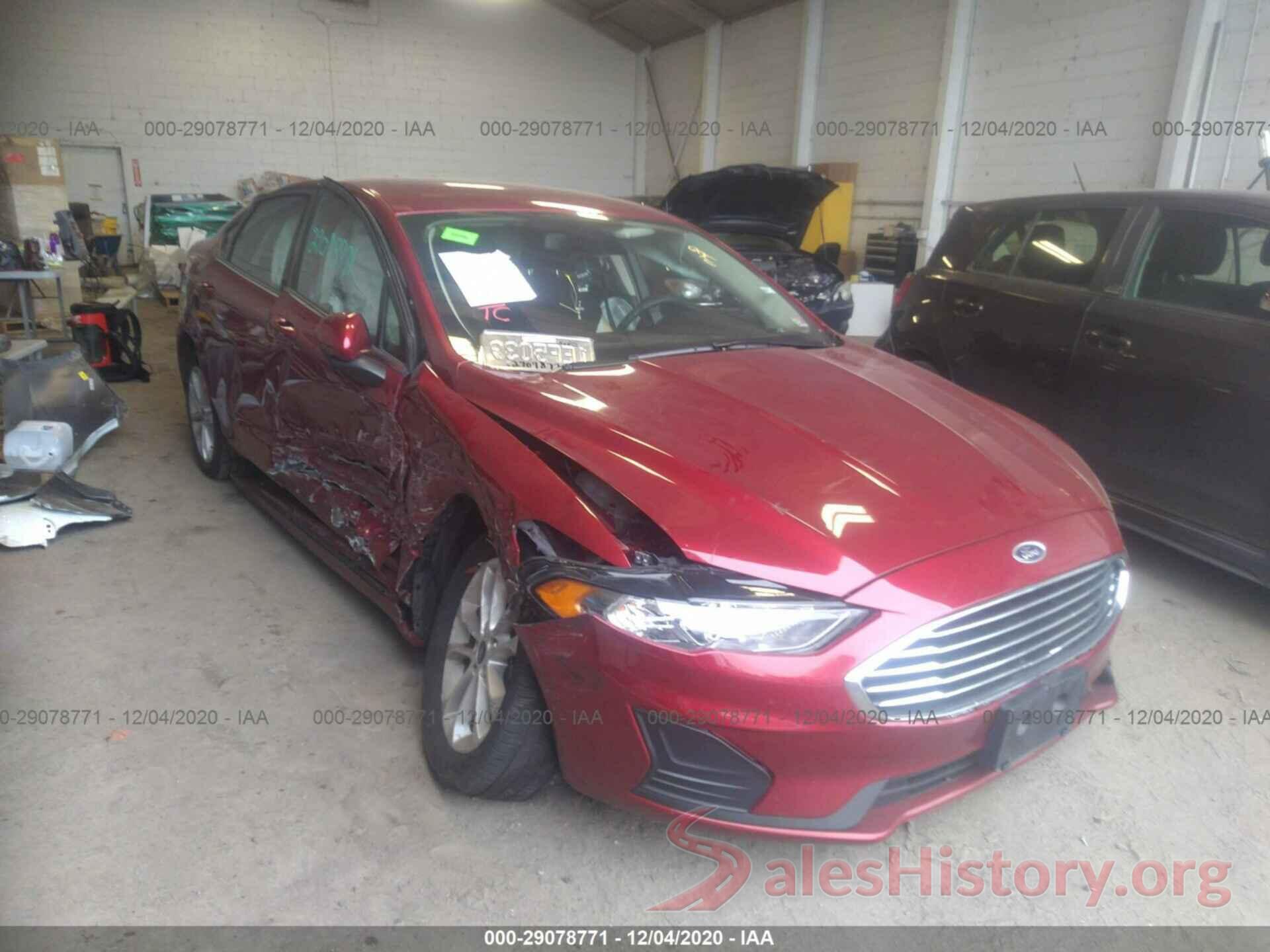 3FA6P0LU6KR221356 2019 FORD FUSION HYBRID