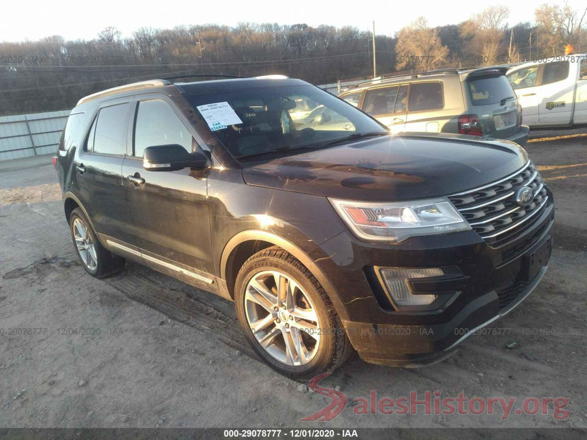 1FM5K8D83GGB14795 2016 FORD EXPLORER