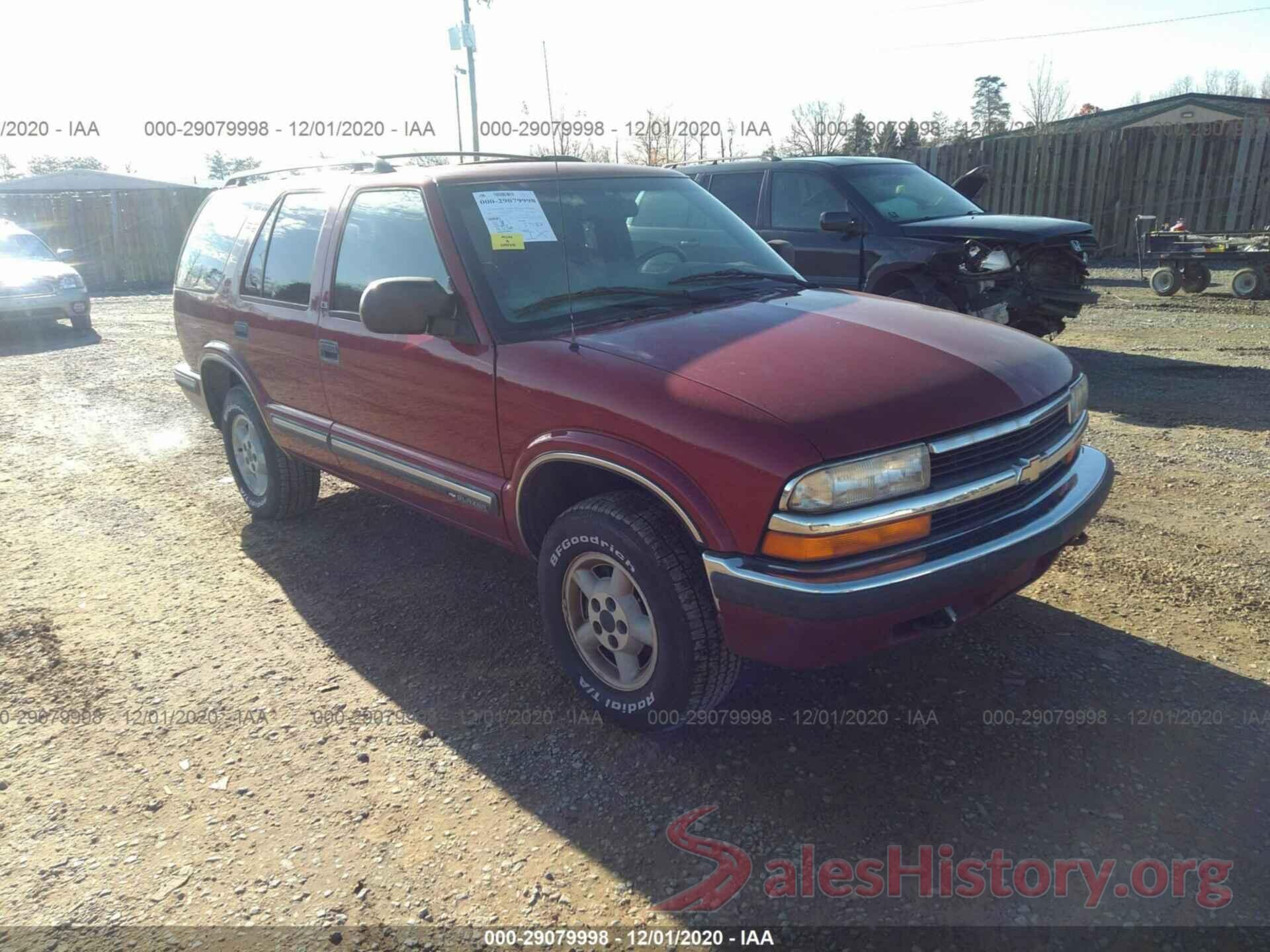 1GNDT13W4X2213179 1999 CHEVROLET BLAZER