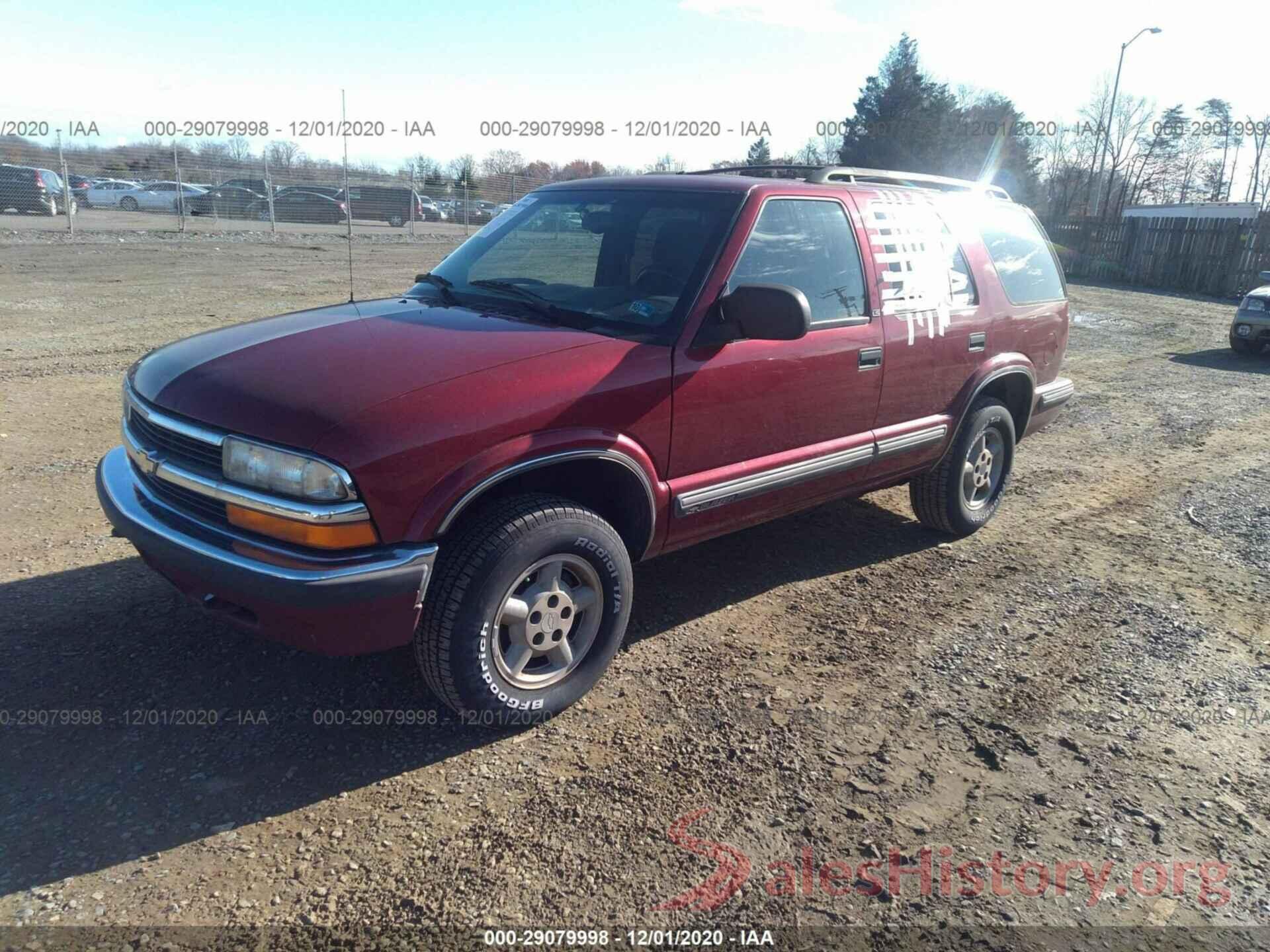 1GNDT13W4X2213179 1999 CHEVROLET BLAZER