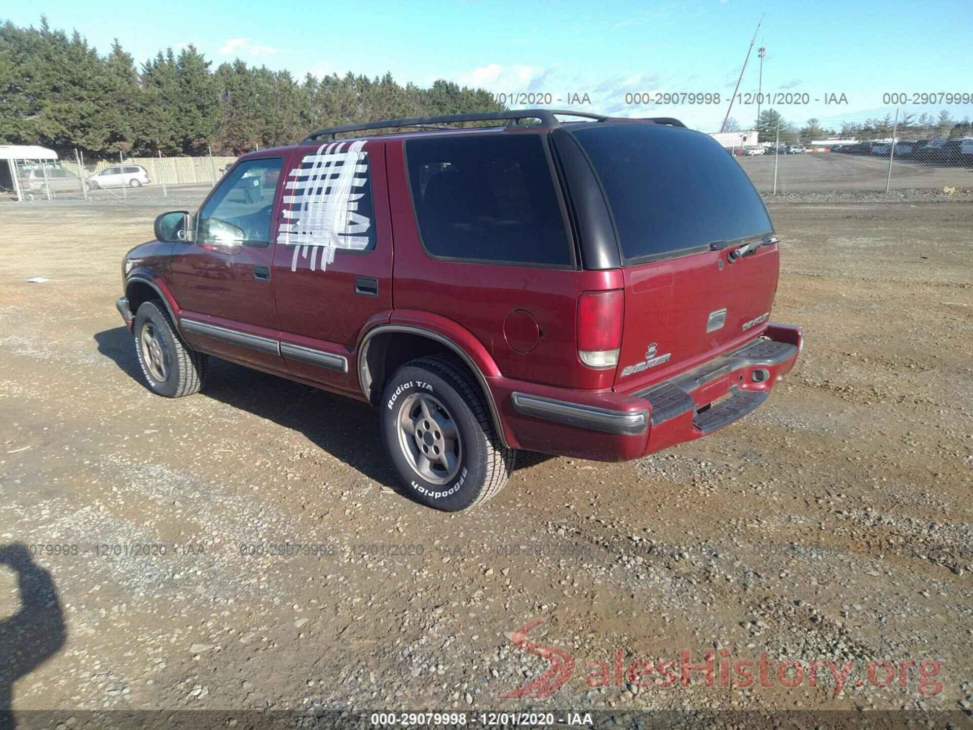 1GNDT13W4X2213179 1999 CHEVROLET BLAZER