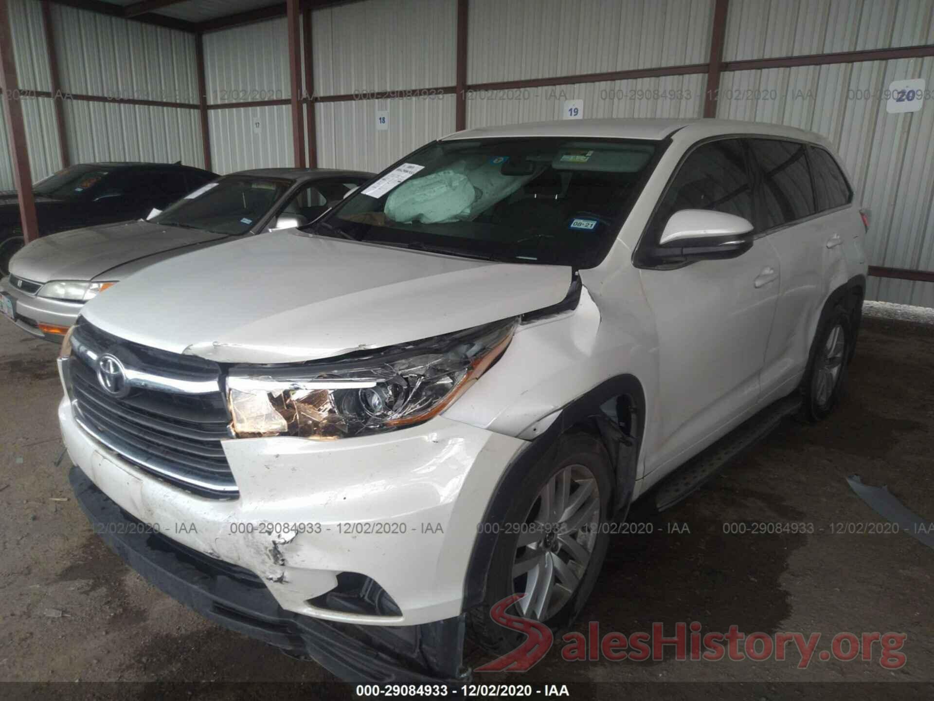 5TDZARFH0GS020438 2016 TOYOTA HIGHLANDER