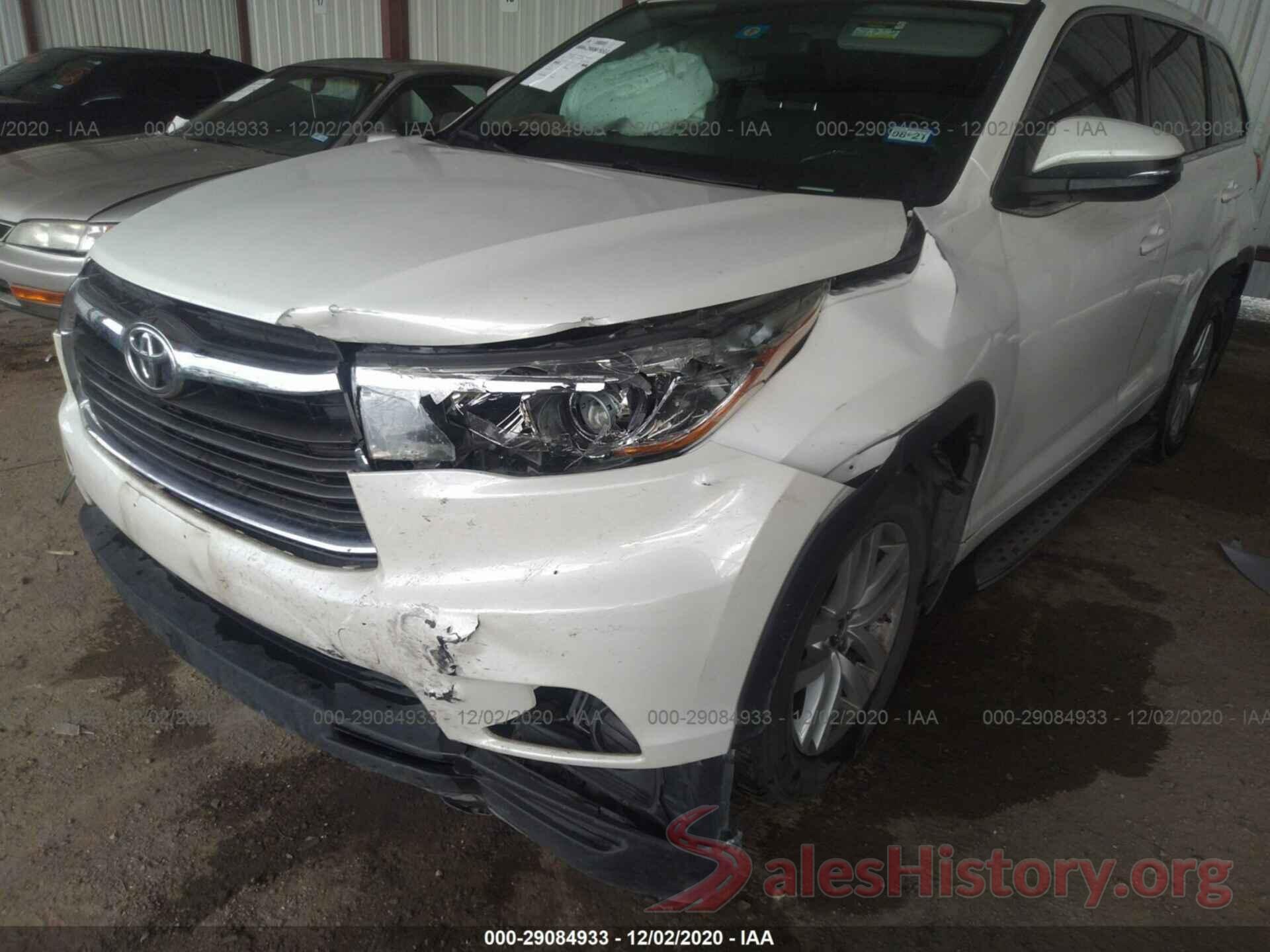 5TDZARFH0GS020438 2016 TOYOTA HIGHLANDER