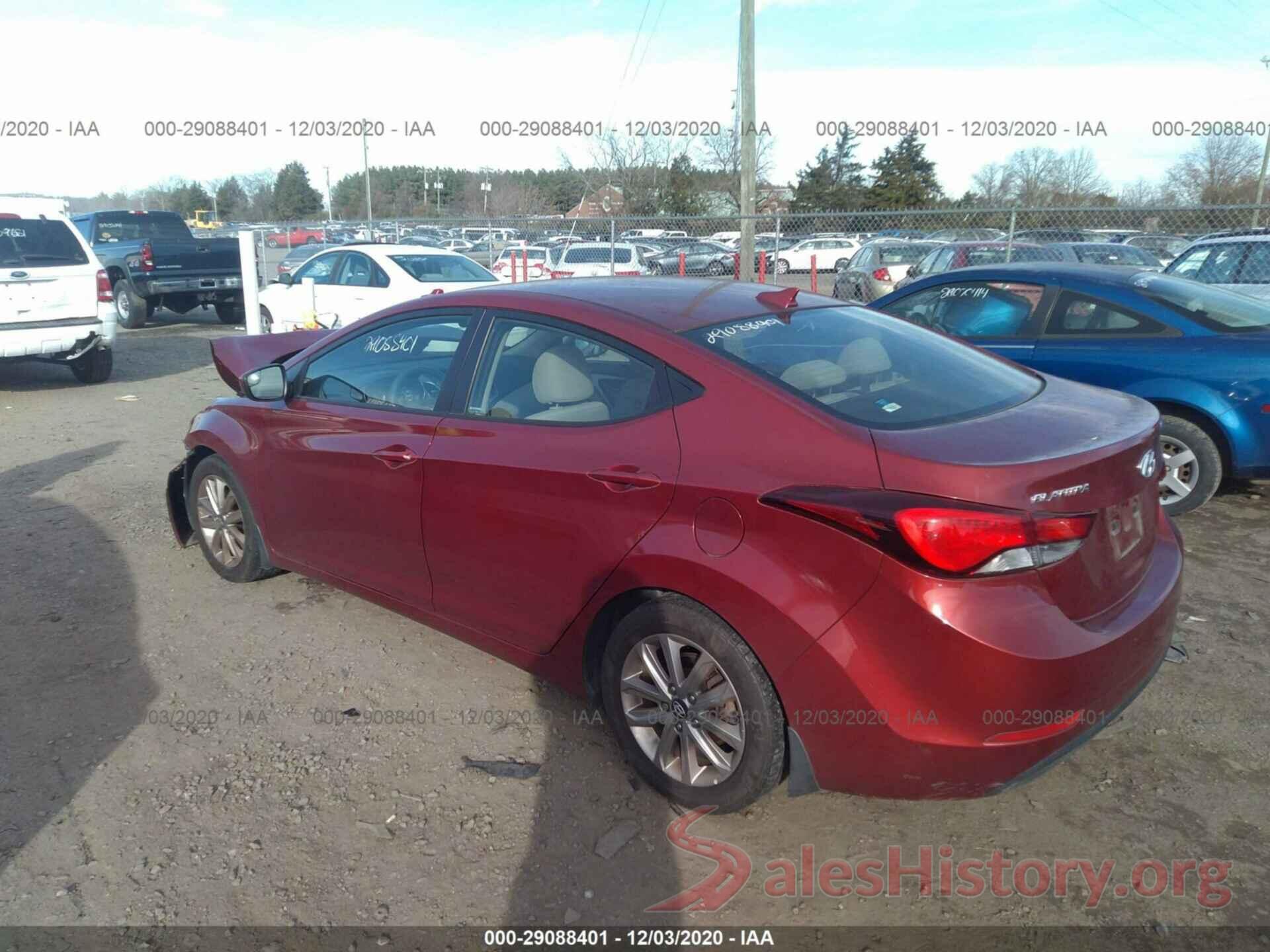 5NPDH4AEXGH744553 2016 HYUNDAI ELANTRA