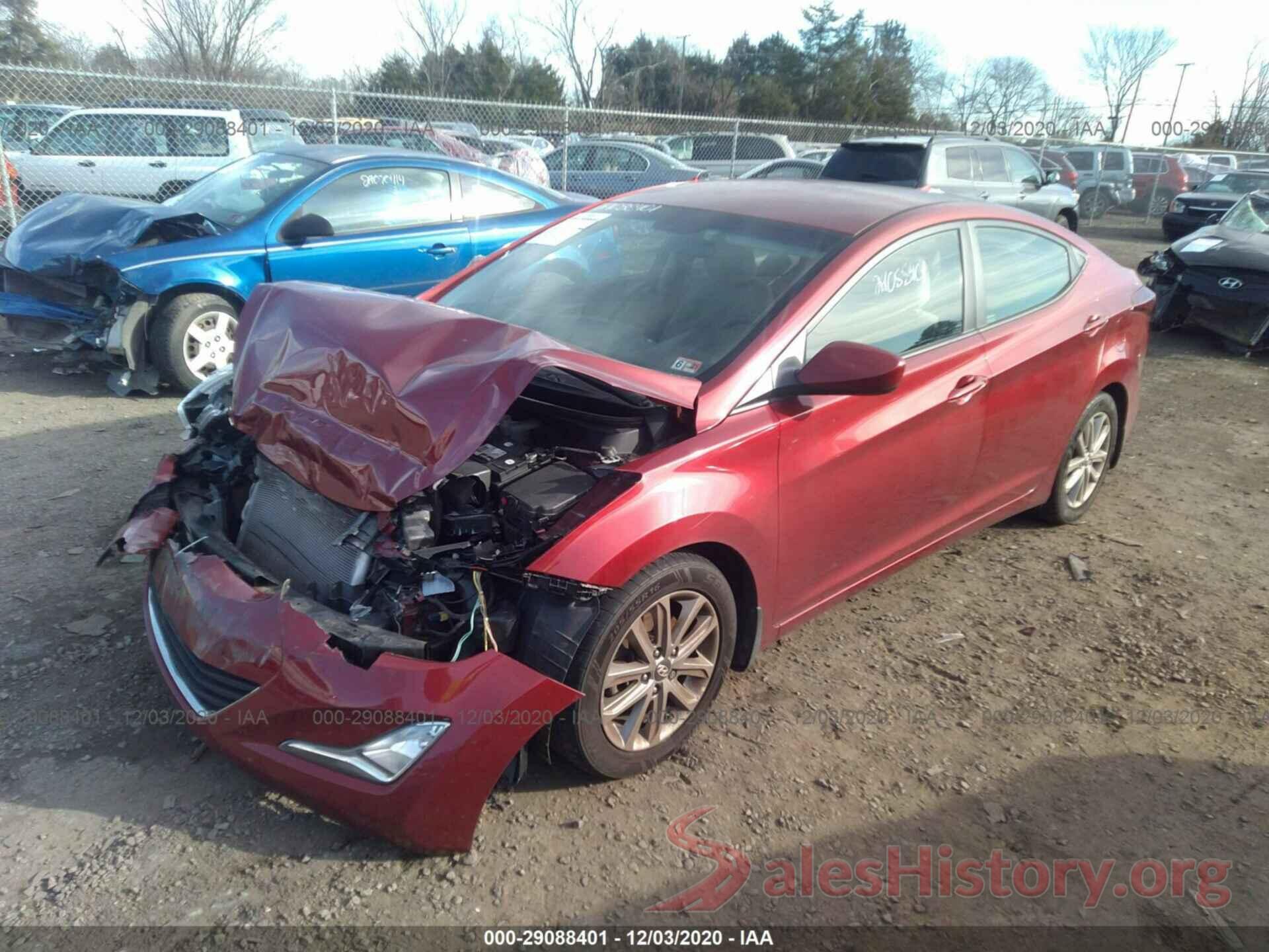 5NPDH4AEXGH744553 2016 HYUNDAI ELANTRA