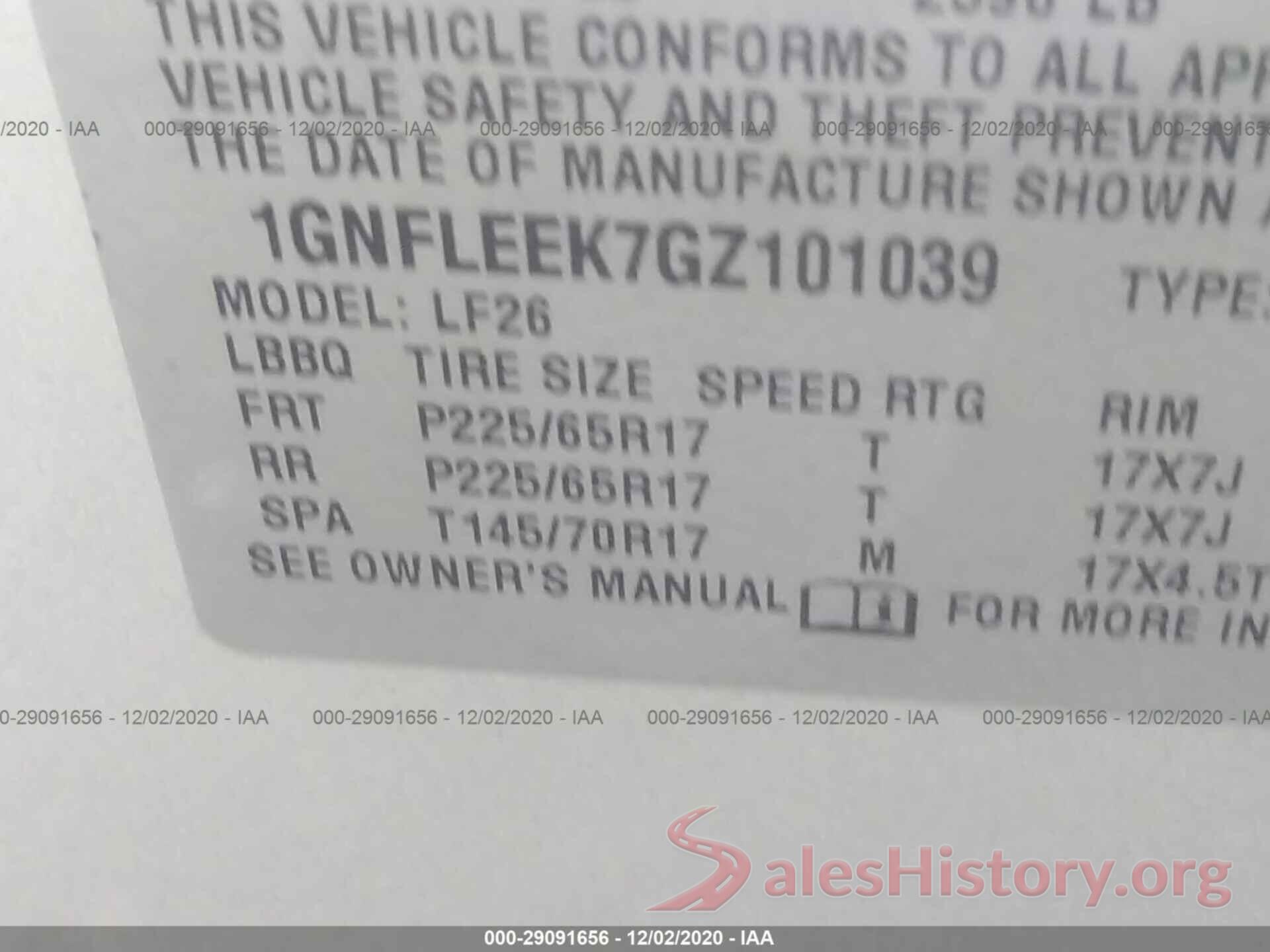 1GNFLEEK7GZ101039 2016 CHEVROLET EQUINOX