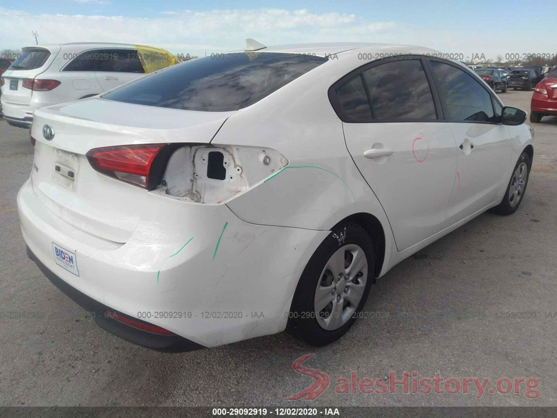 3KPFK4A70HE013406 2017 KIA FORTE