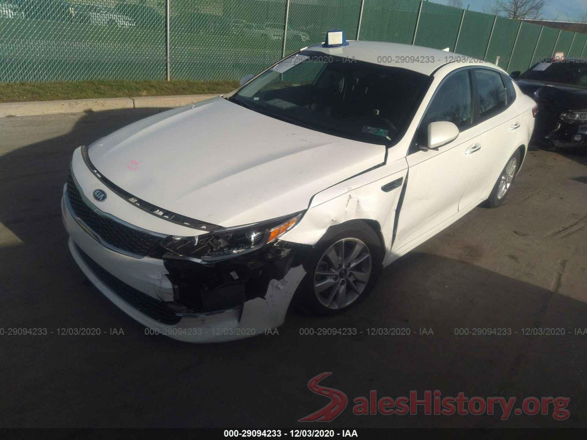 KNAGT4L32G5073738 2016 KIA OPTIMA