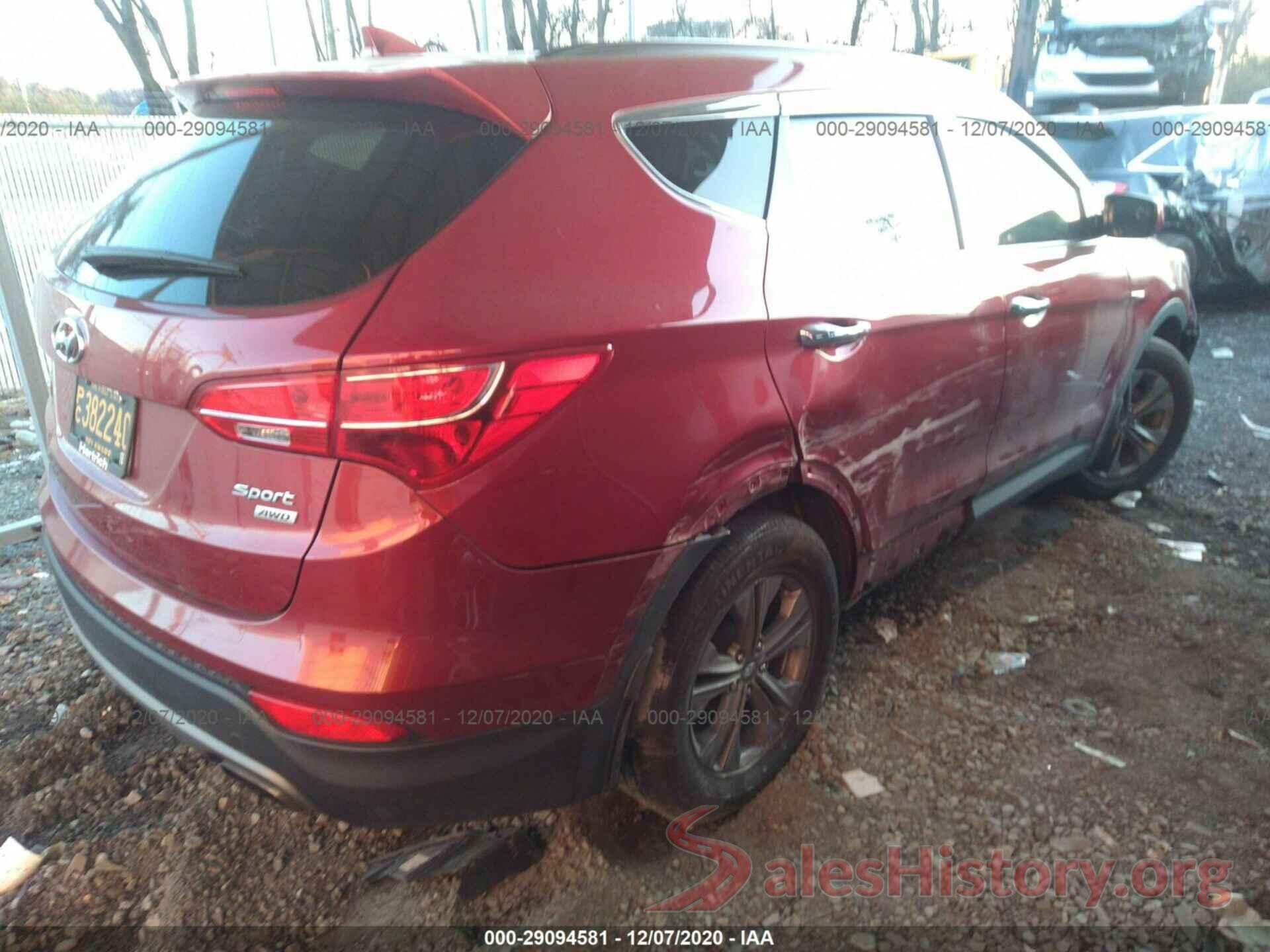 5XYZUDLB8GG307422 2016 HYUNDAI SANTA FE SPORT