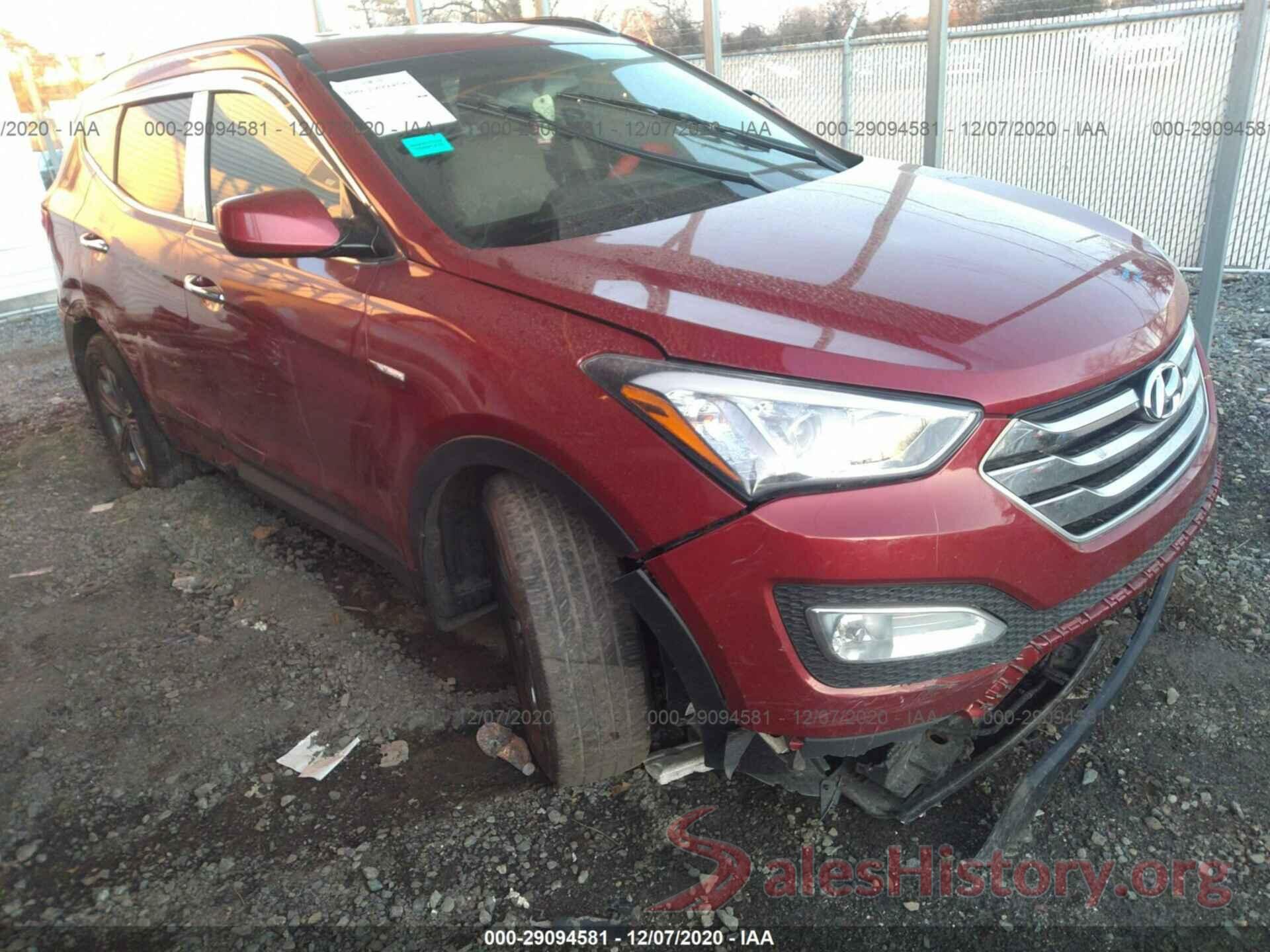 5XYZUDLB8GG307422 2016 HYUNDAI SANTA FE SPORT