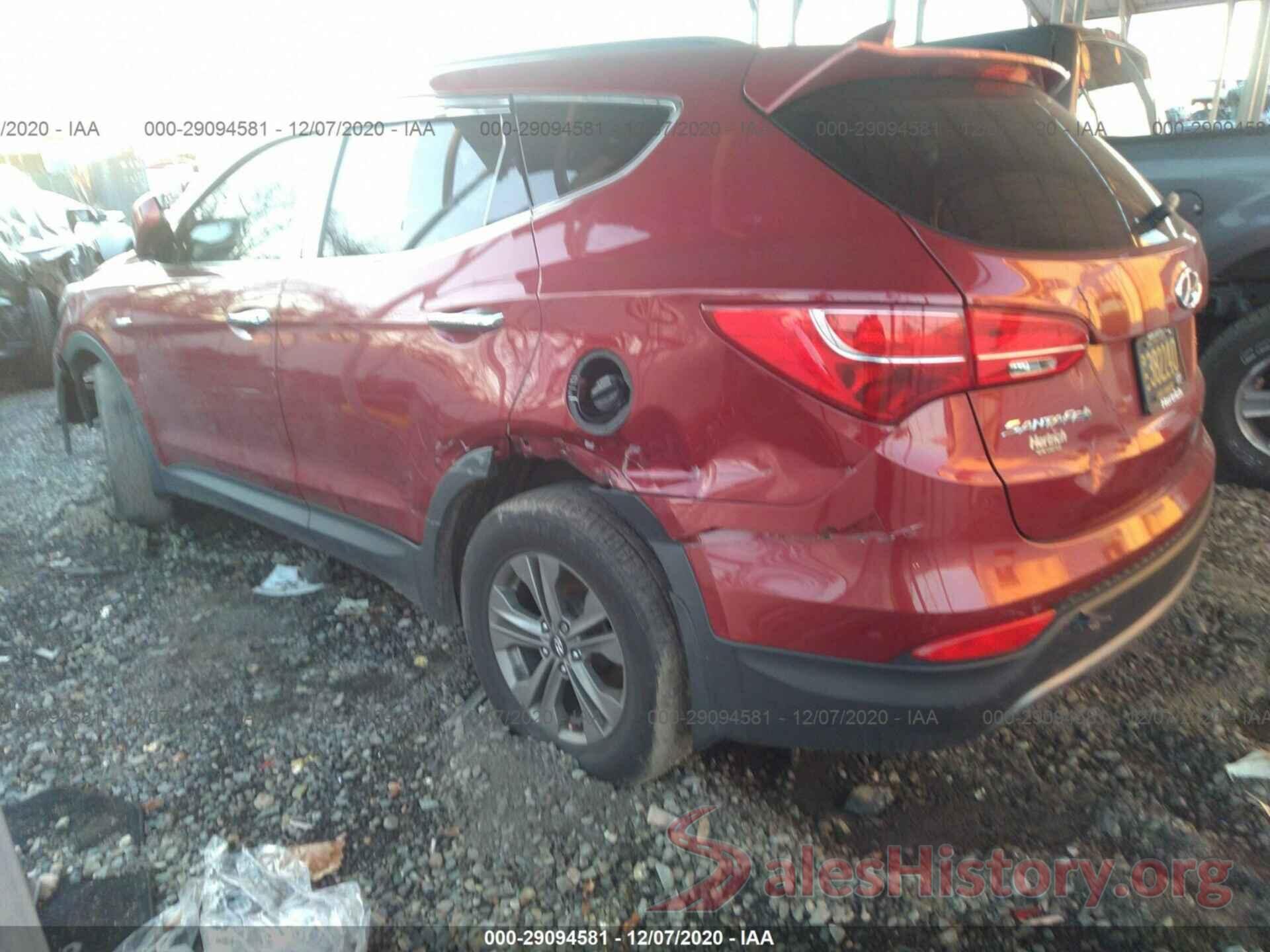 5XYZUDLB8GG307422 2016 HYUNDAI SANTA FE SPORT