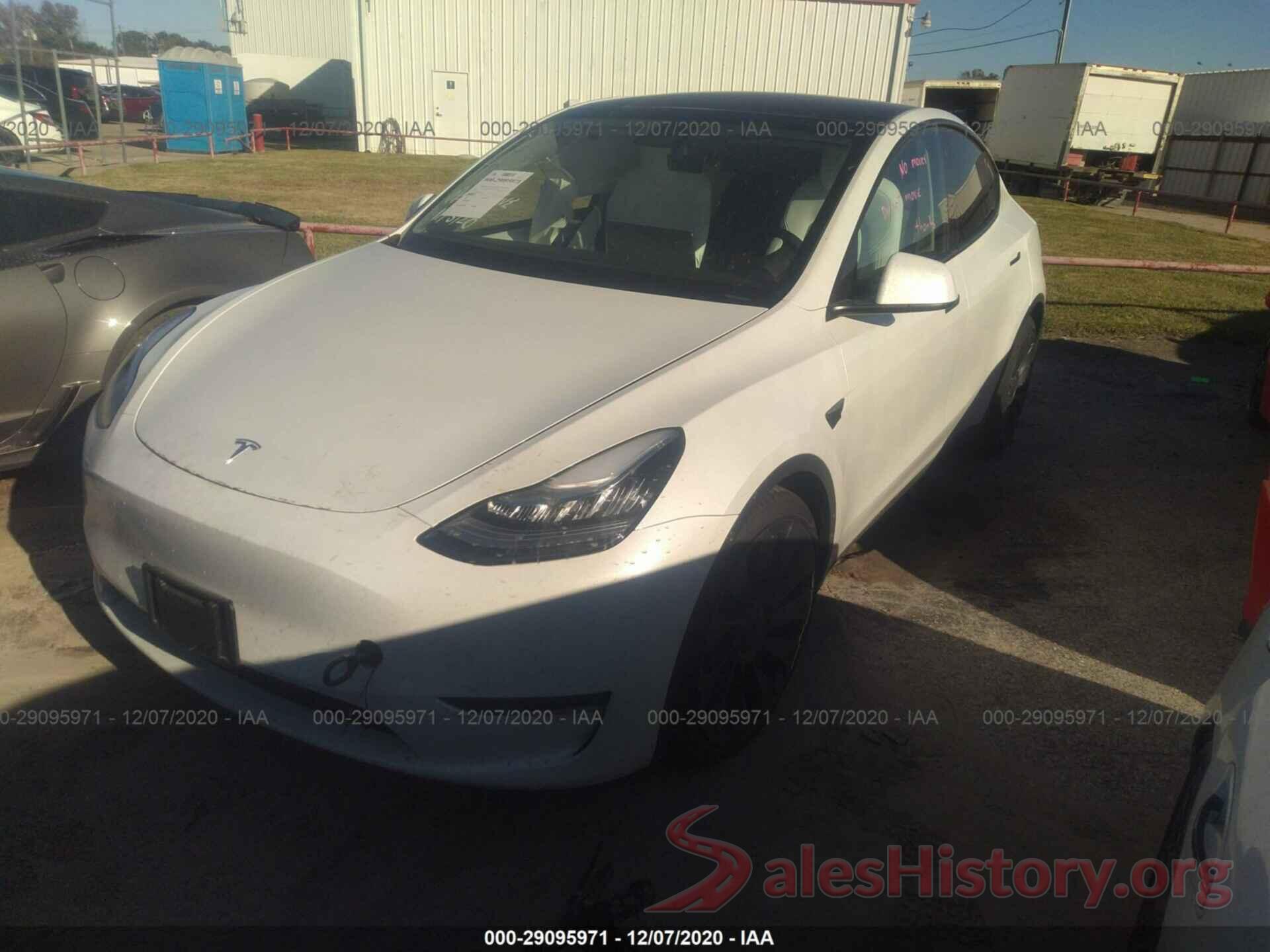 5YJYGDEF6LF011657 2020 TESLA MODEL Y