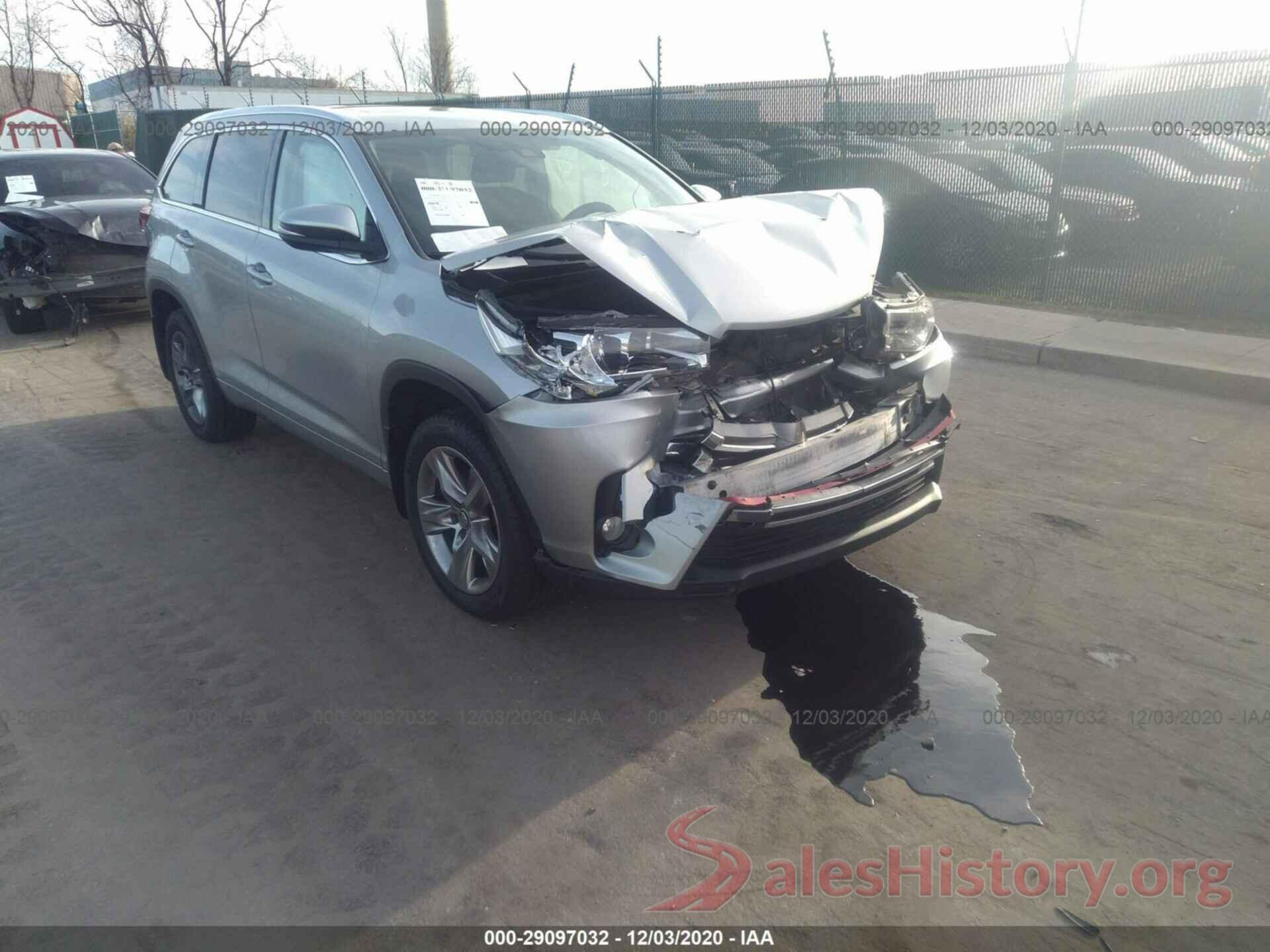 5TDDZRFH7JS853261 2018 TOYOTA HIGHLANDER