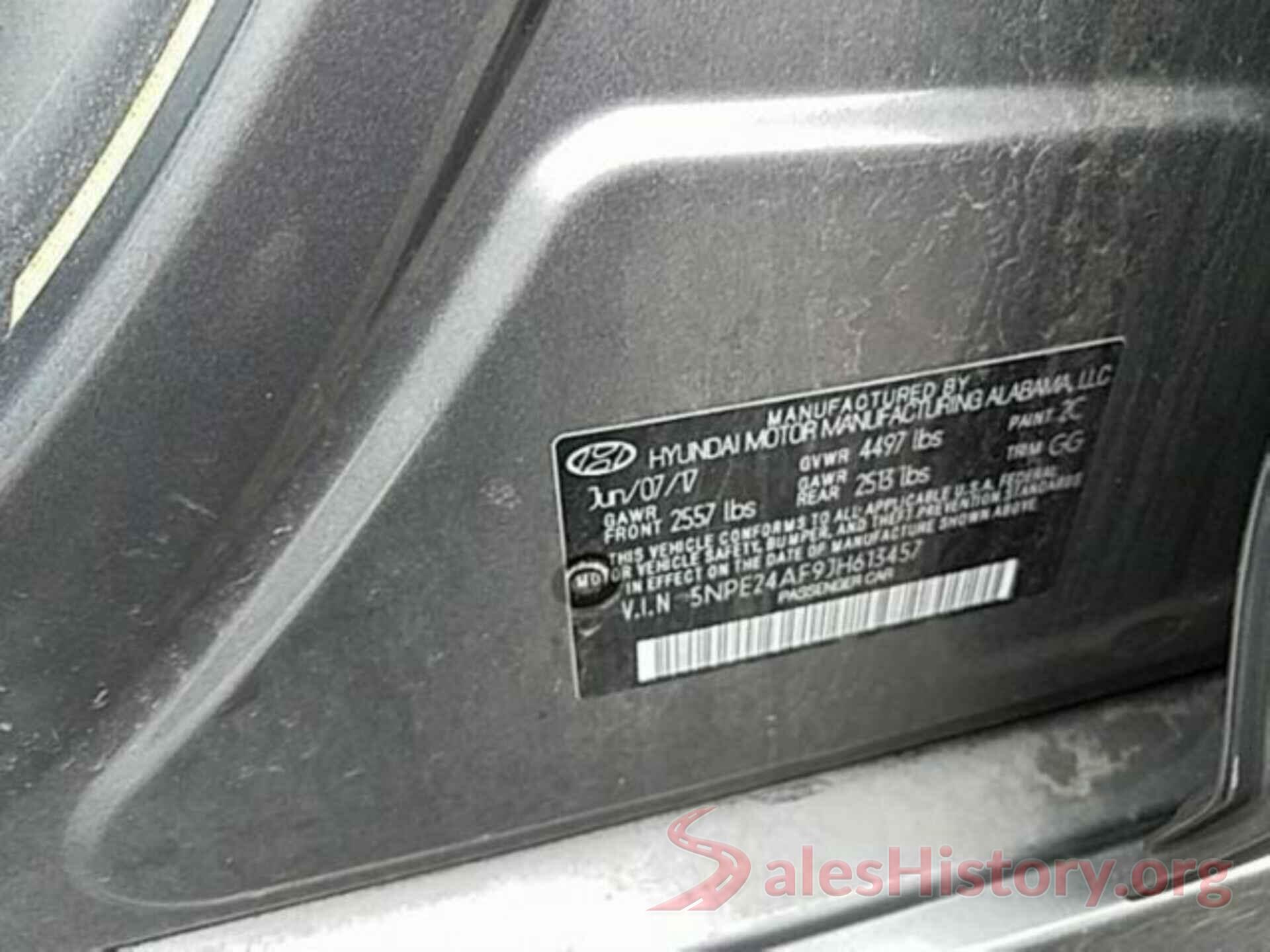 5NPE24AF9JH613457 2018 HYUNDAI SONATA