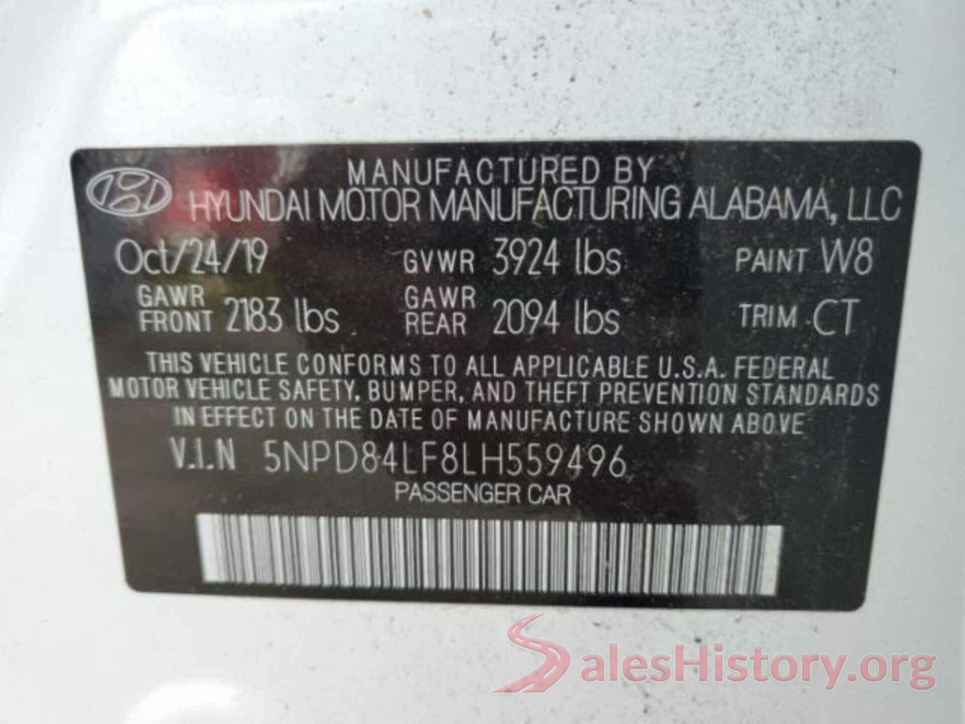 5NPD84LF8LH559496 2020 HYUNDAI ELANTRA