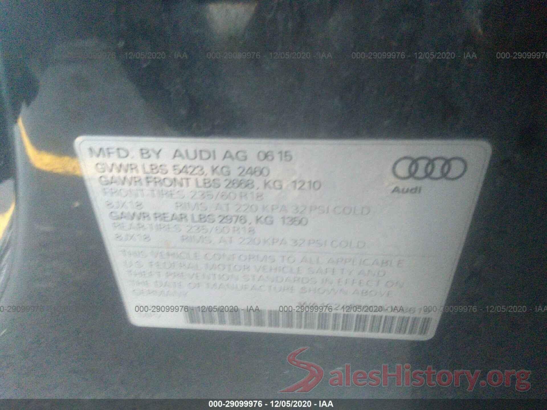 WA1C2AFP6GA008619 2016 AUDI Q5