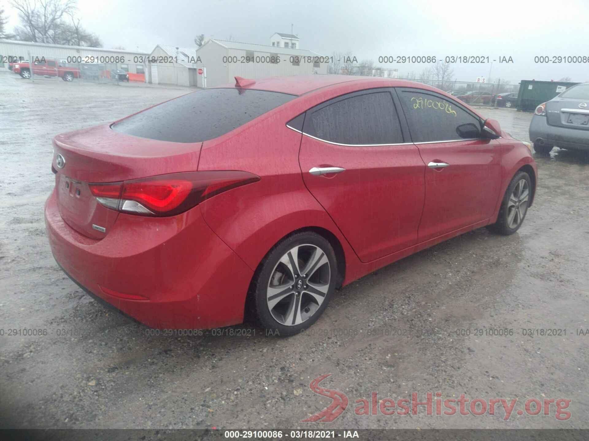 KMHDH4AE4GU523323 2016 HYUNDAI ELANTRA