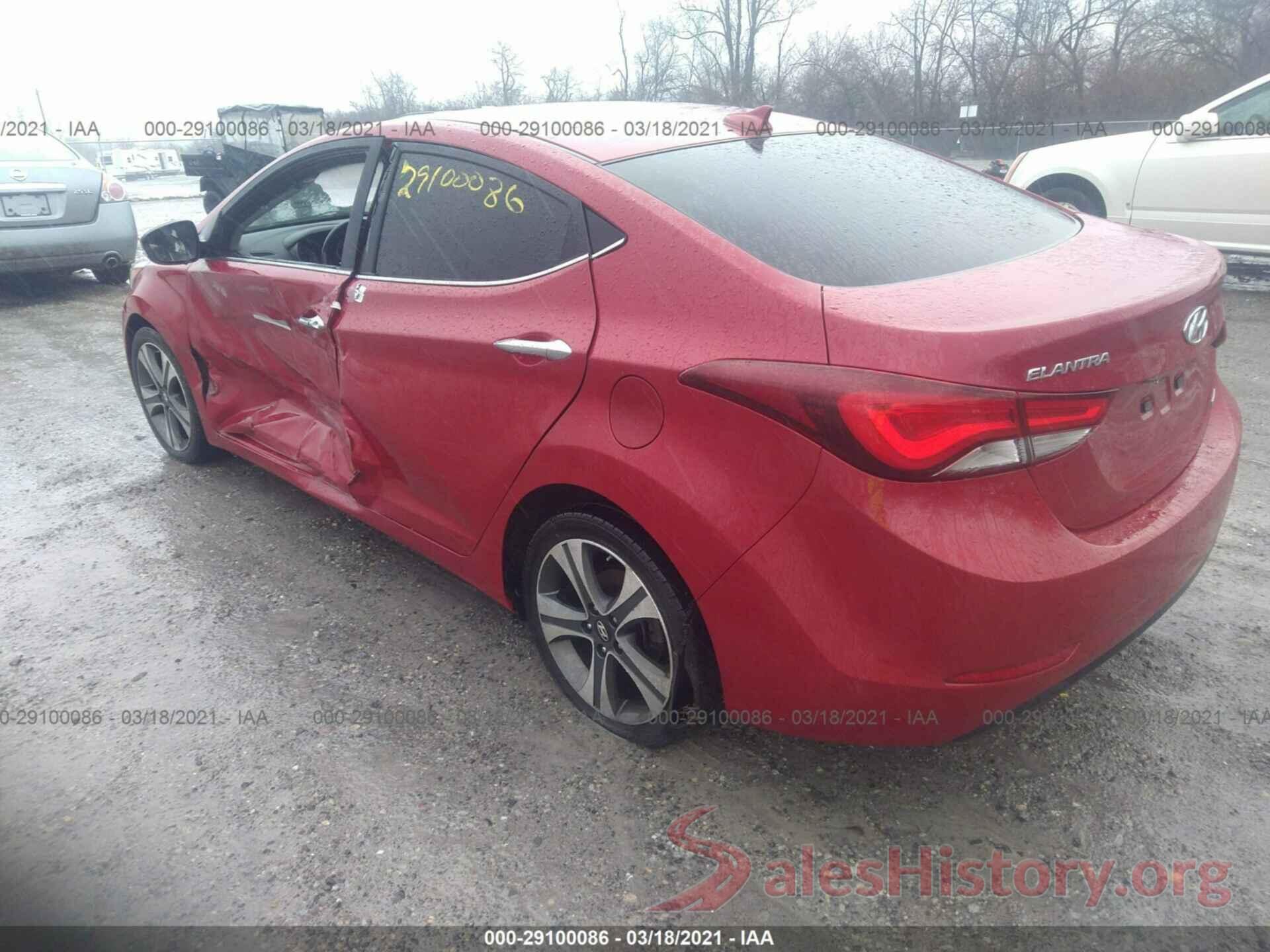 KMHDH4AE4GU523323 2016 HYUNDAI ELANTRA