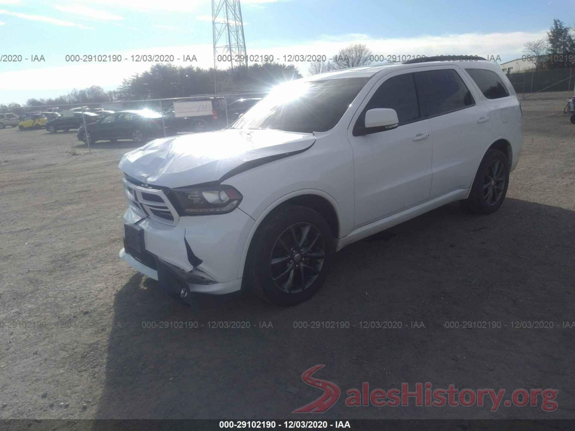 1C4RDJDG8HC630206 2017 DODGE DURANGO