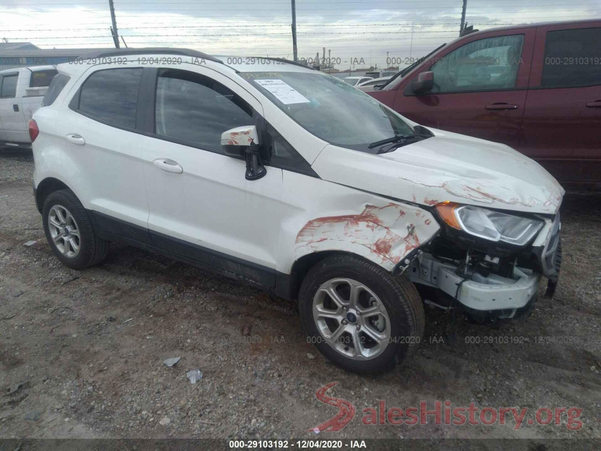 MAJ3S2GE0KC287285 2019 FORD ECOSPORT