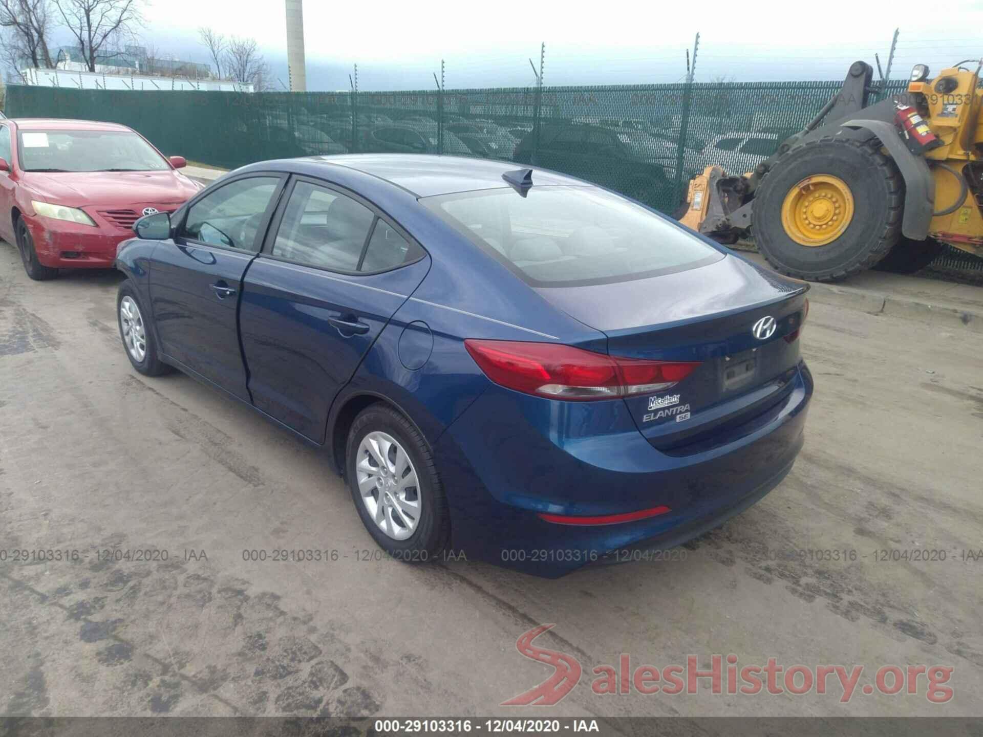 5NPD74LFXHH181224 2017 HYUNDAI ELANTRA