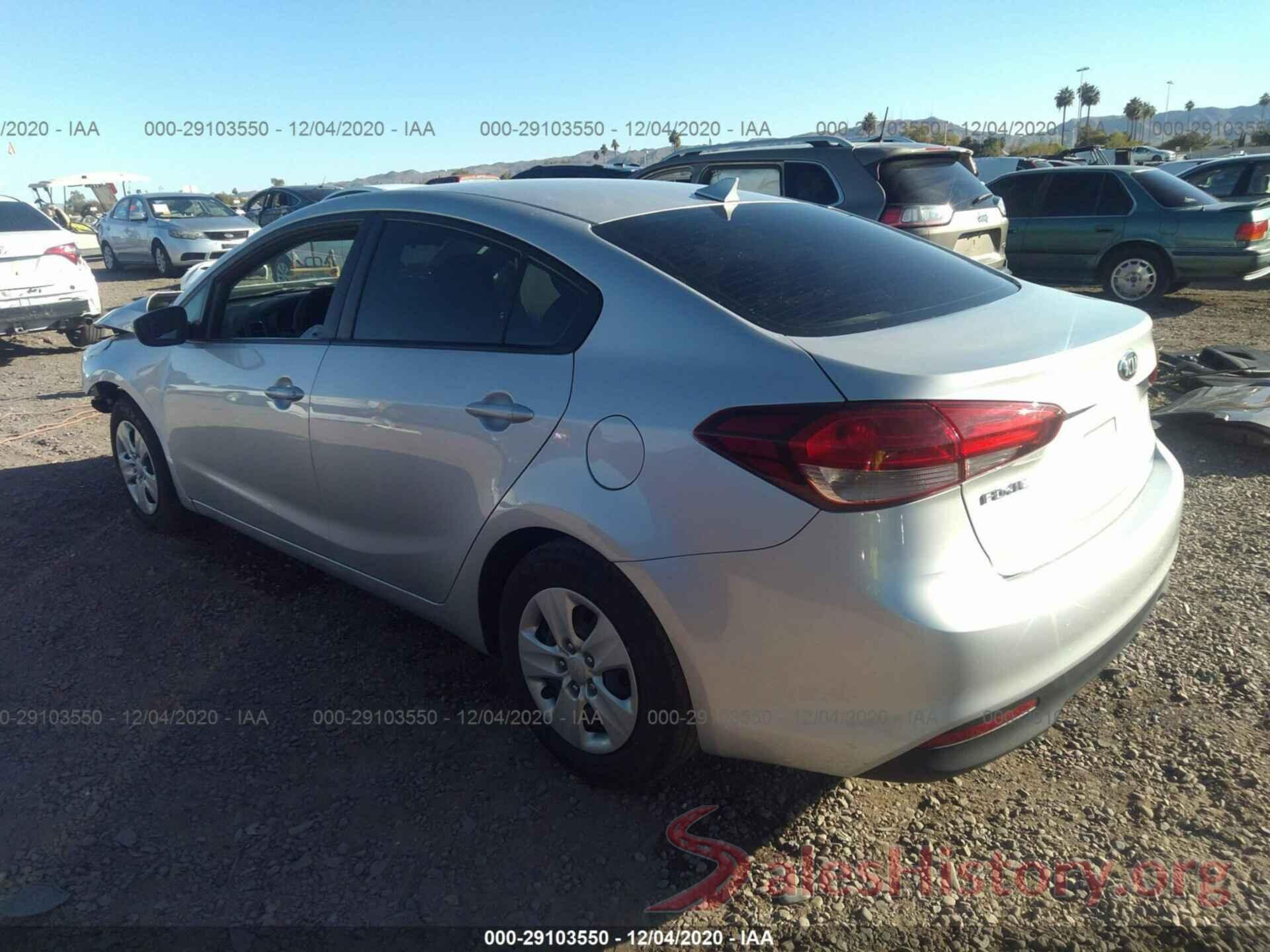 3KPFK4A7XHE018788 2017 KIA FORTE