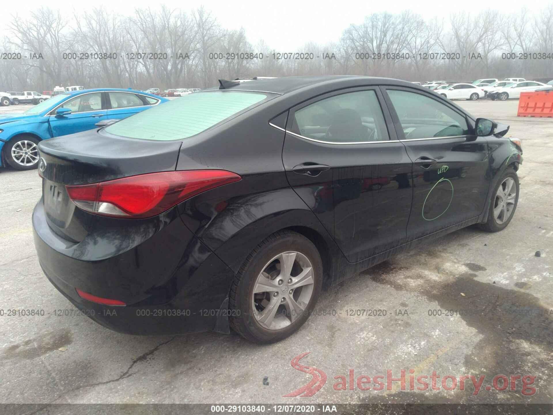 5NPDH4AE6GH712845 2016 HYUNDAI ELANTRA