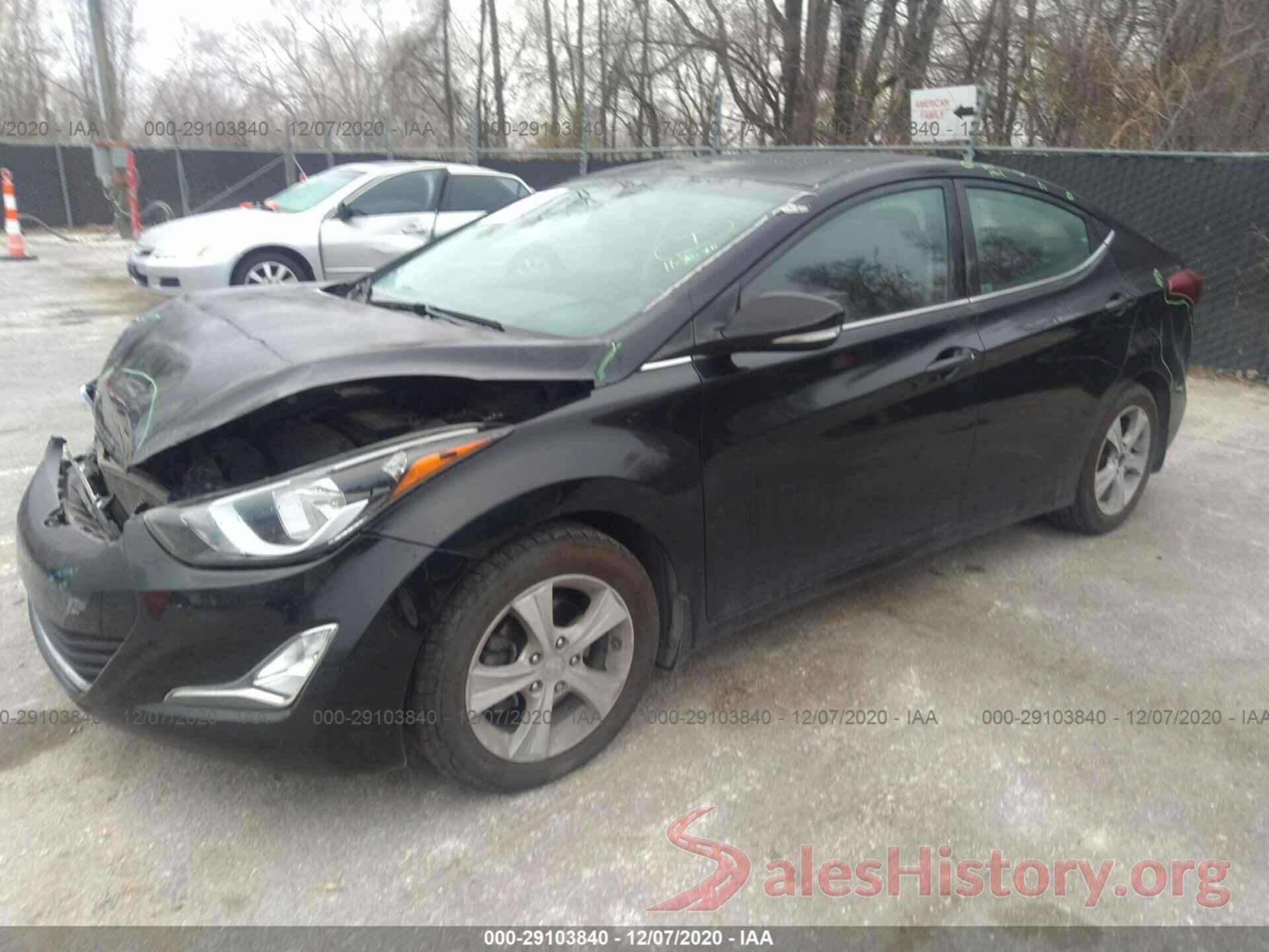 5NPDH4AE6GH712845 2016 HYUNDAI ELANTRA