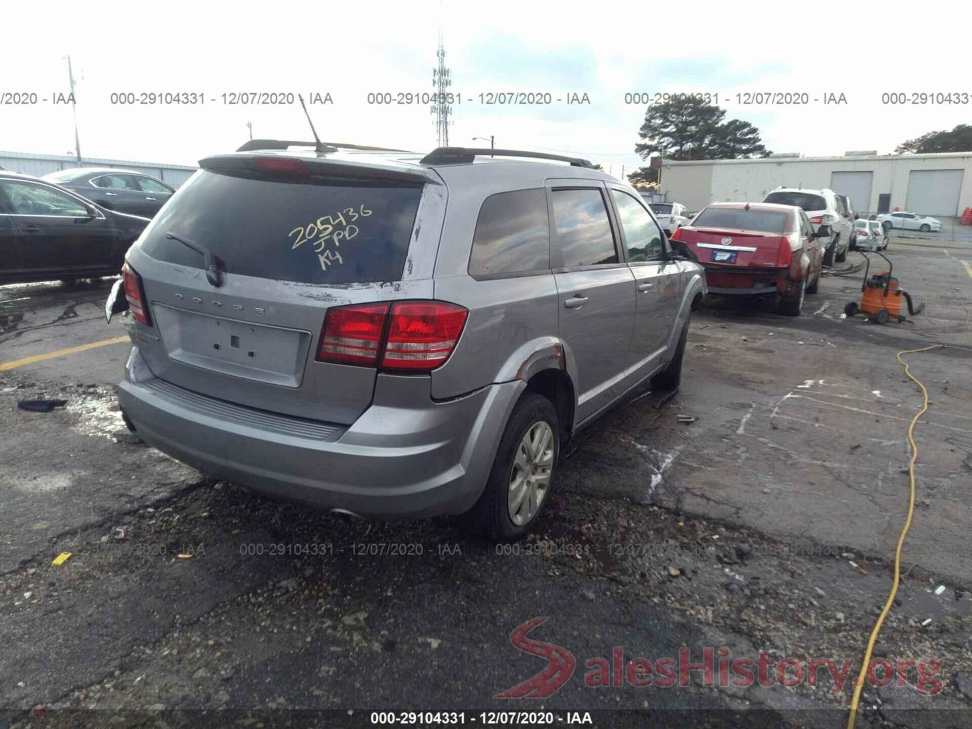 3C4PDCAB2JT302317 2018 DODGE JOURNEY