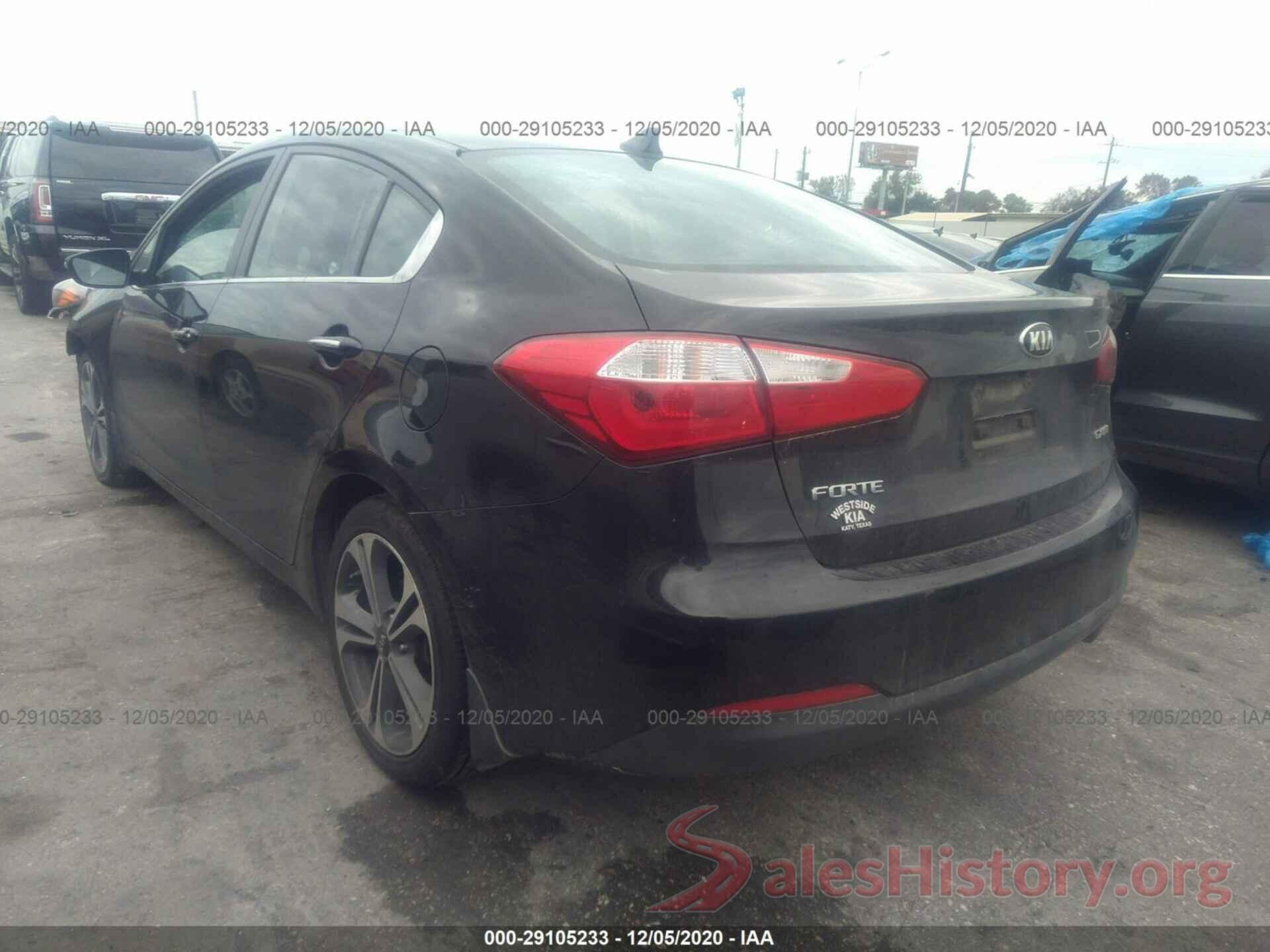 KNAFX4A8XG5486165 2016 KIA FORTE