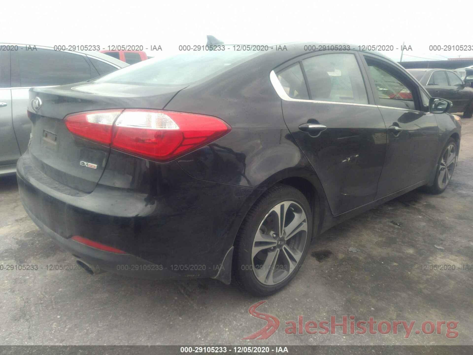 KNAFX4A8XG5486165 2016 KIA FORTE