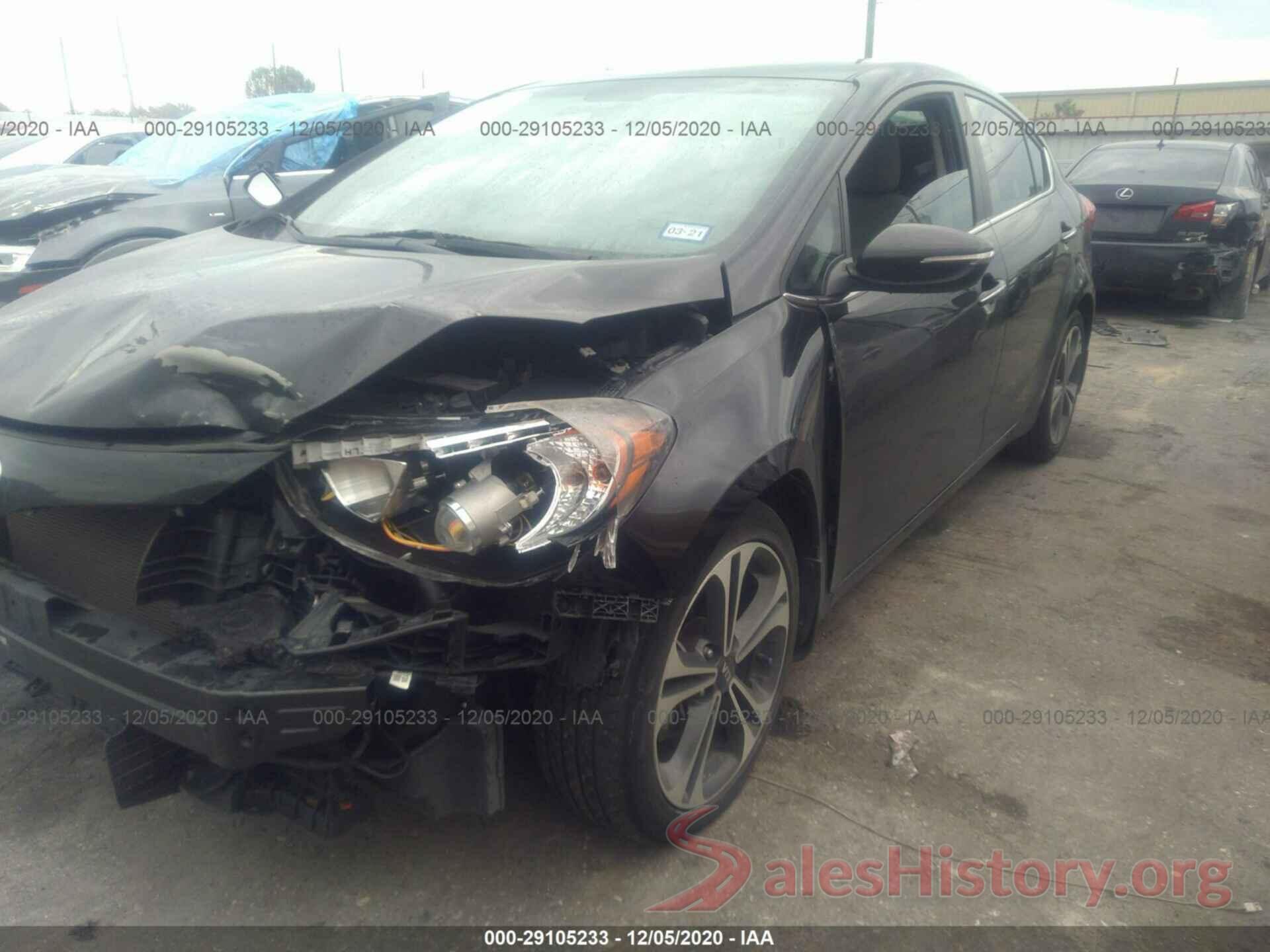 KNAFX4A8XG5486165 2016 KIA FORTE